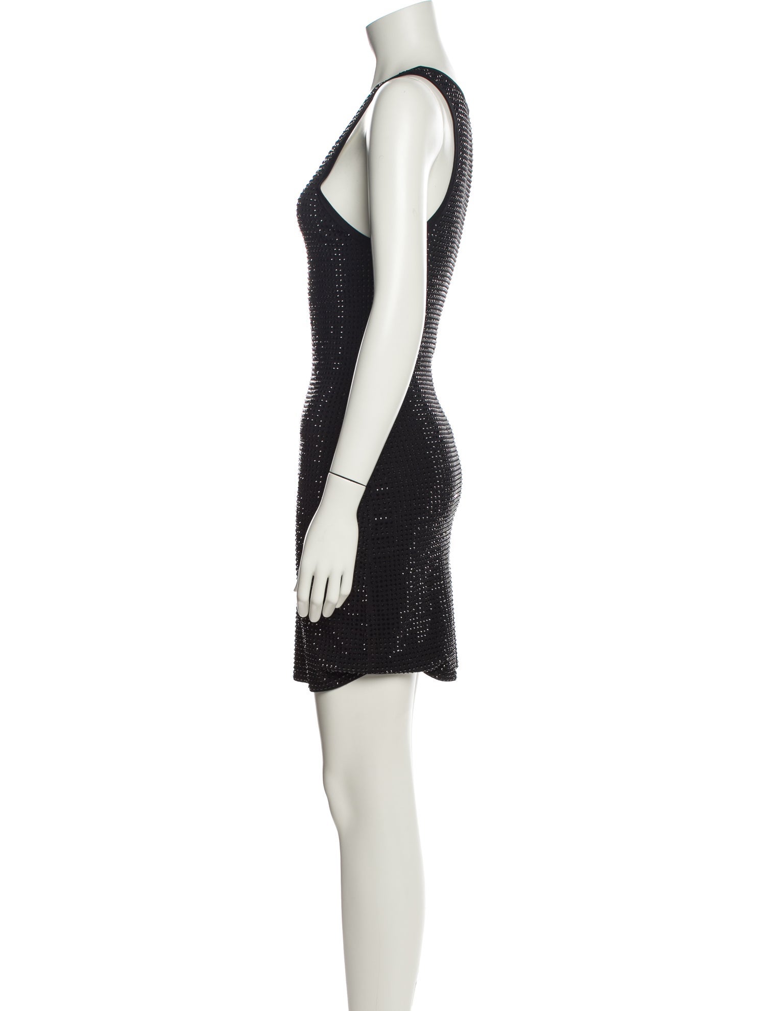 Sandro Scoop Neck Mini Dress