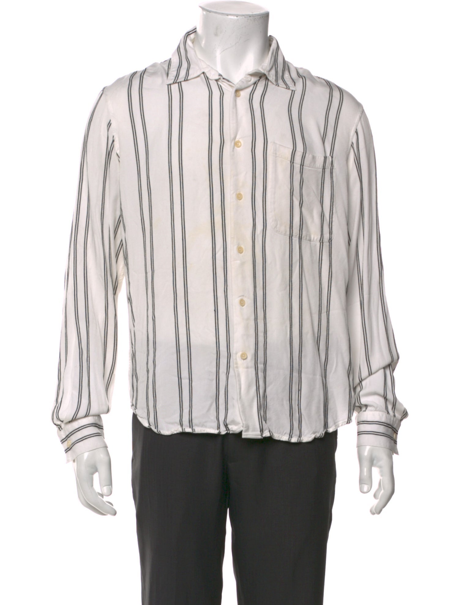 Sandro Striped Long Sleeve Shirt