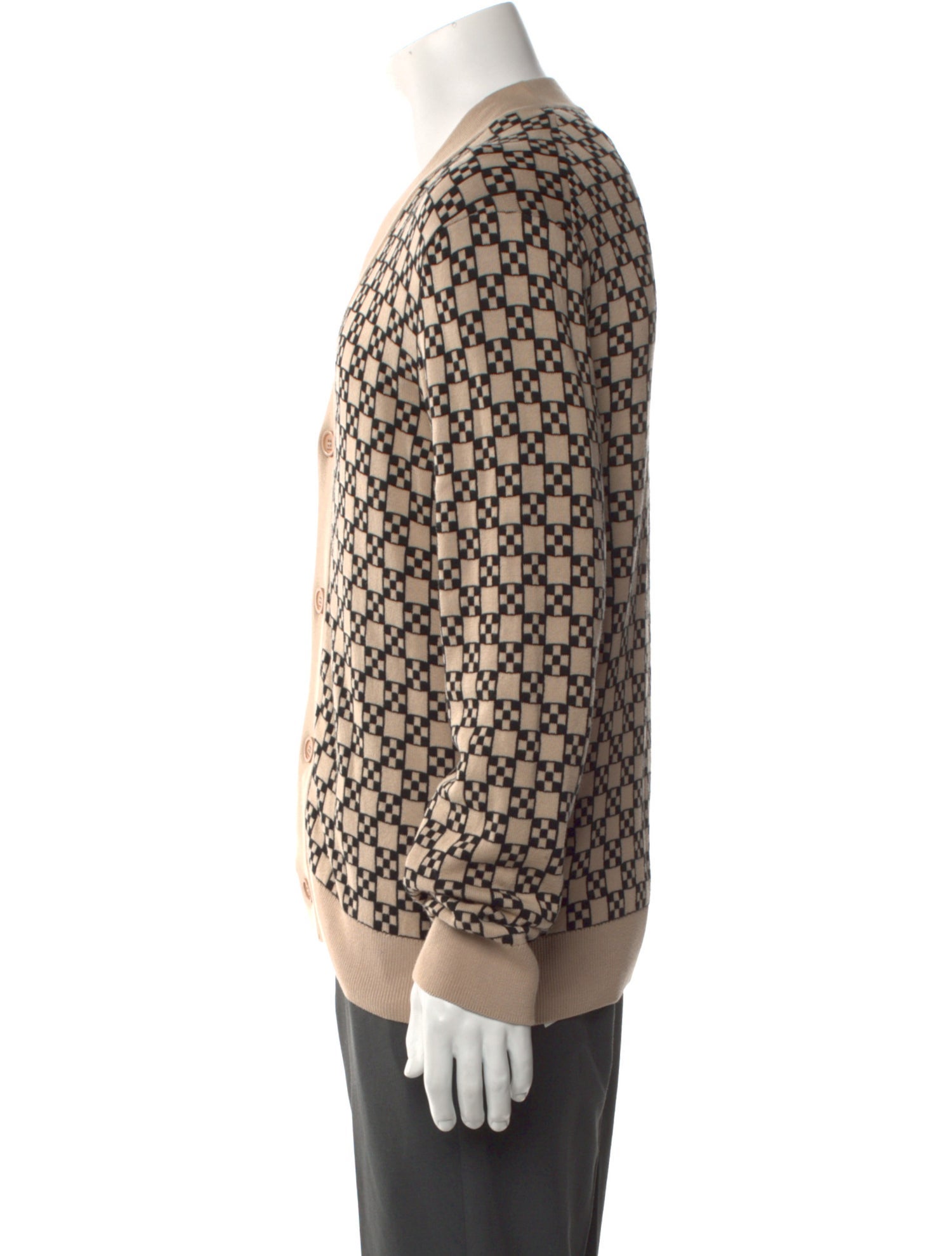 Sandro Printed V-Neck Cardigan