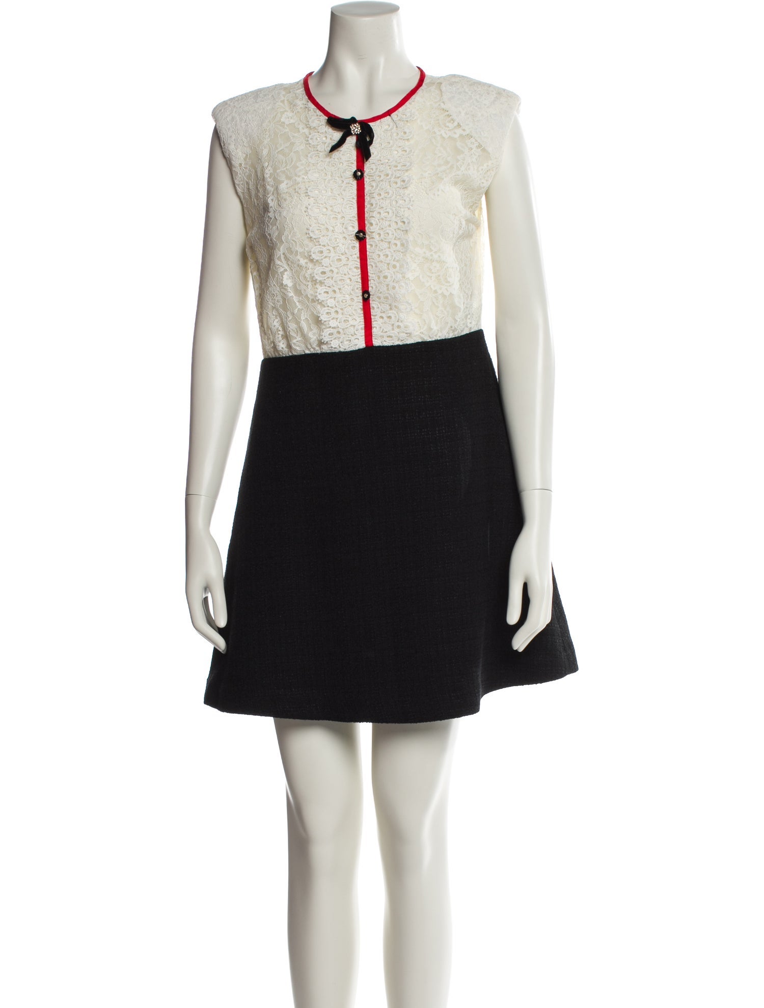 Sandro Crew Neck Mini Dress