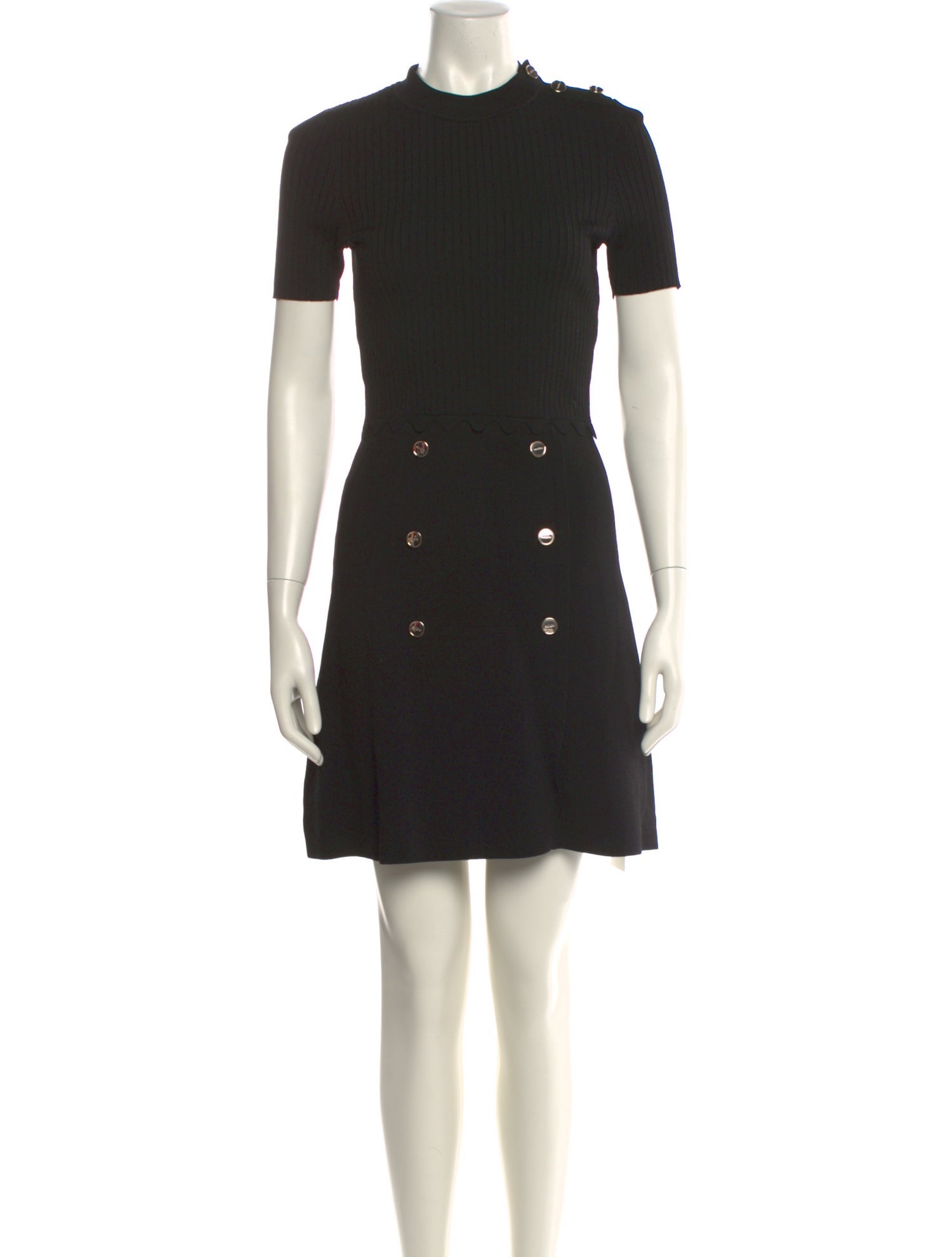 Sandro Mock Neck Mini Dress