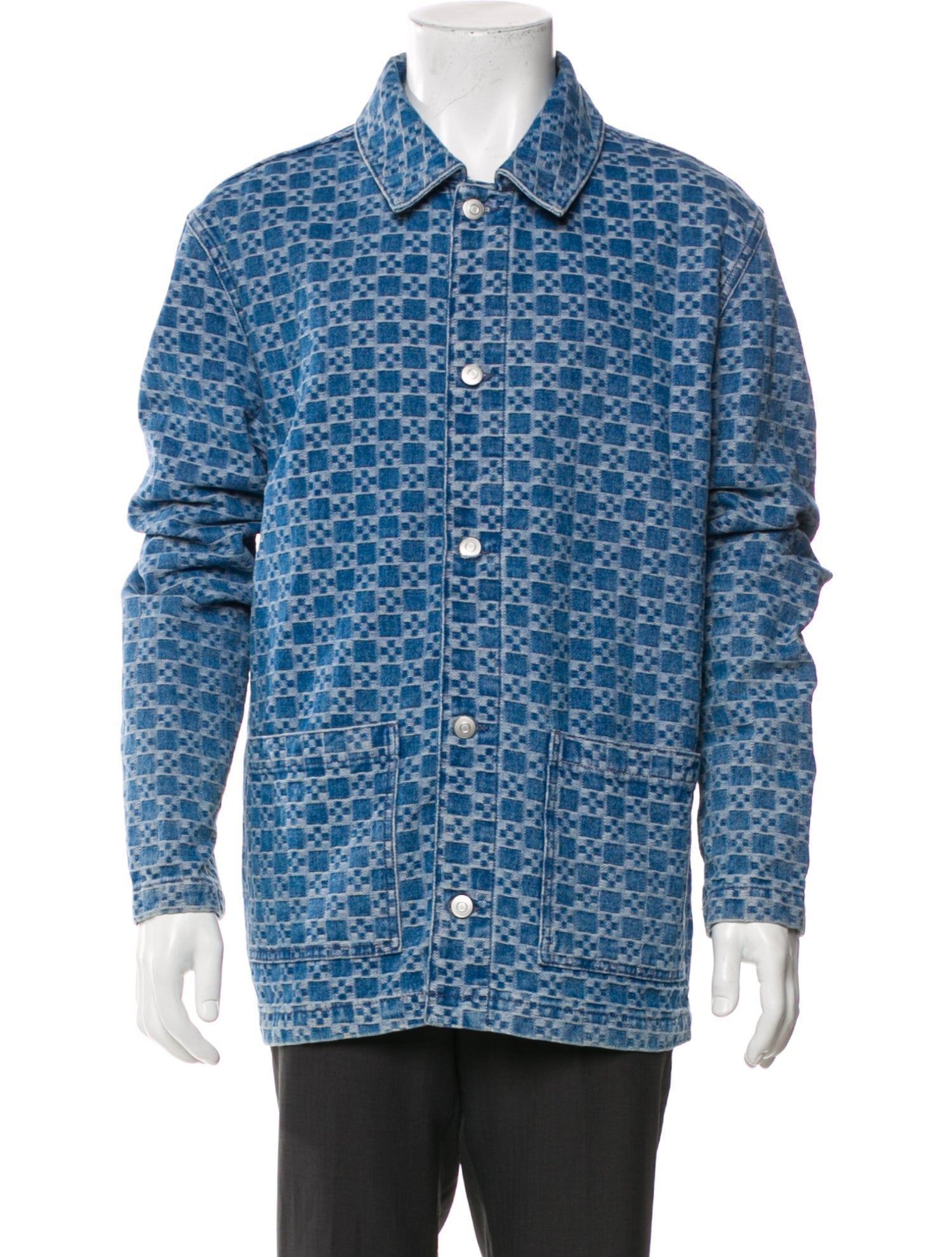 Sandro Printed Denim Jacket