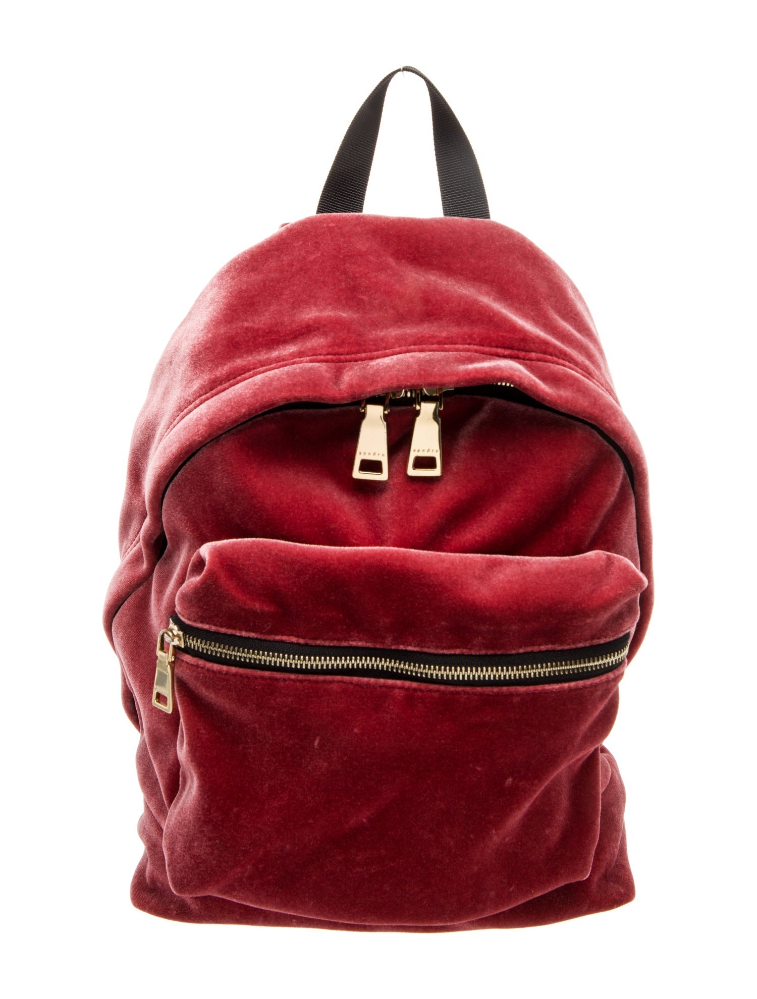 Sandro Velvet Backpack