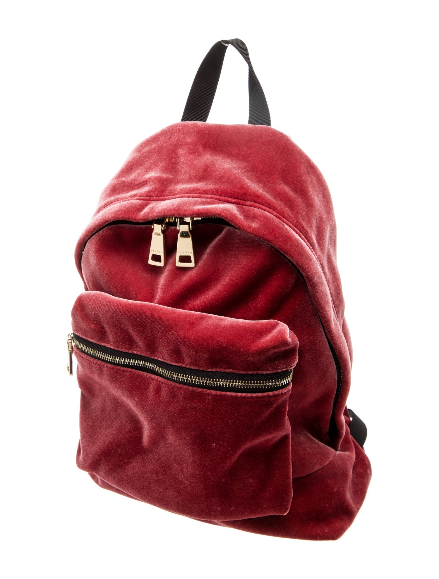 Sandro Velvet Backpack