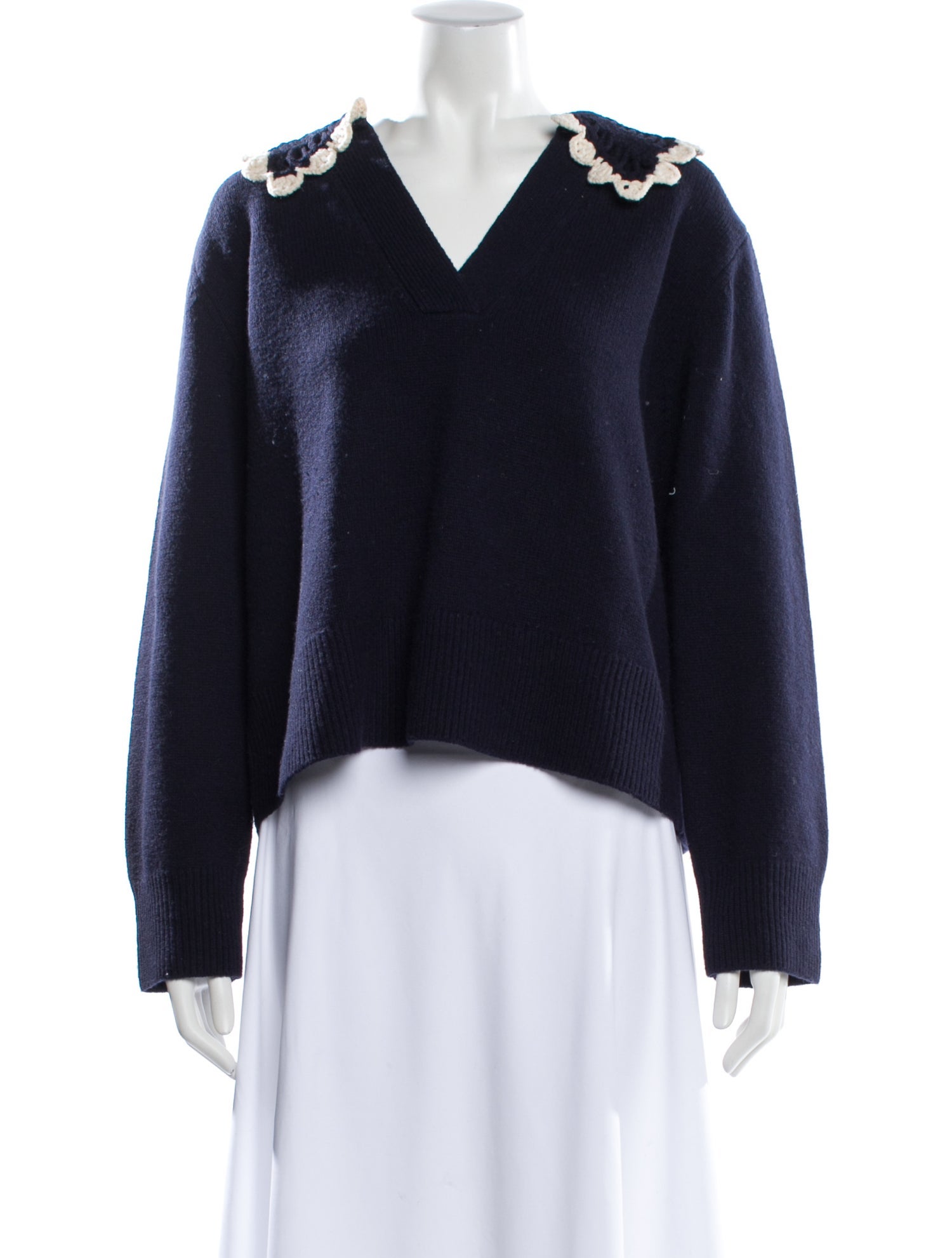 Sandro Wool V-Neck Sweater