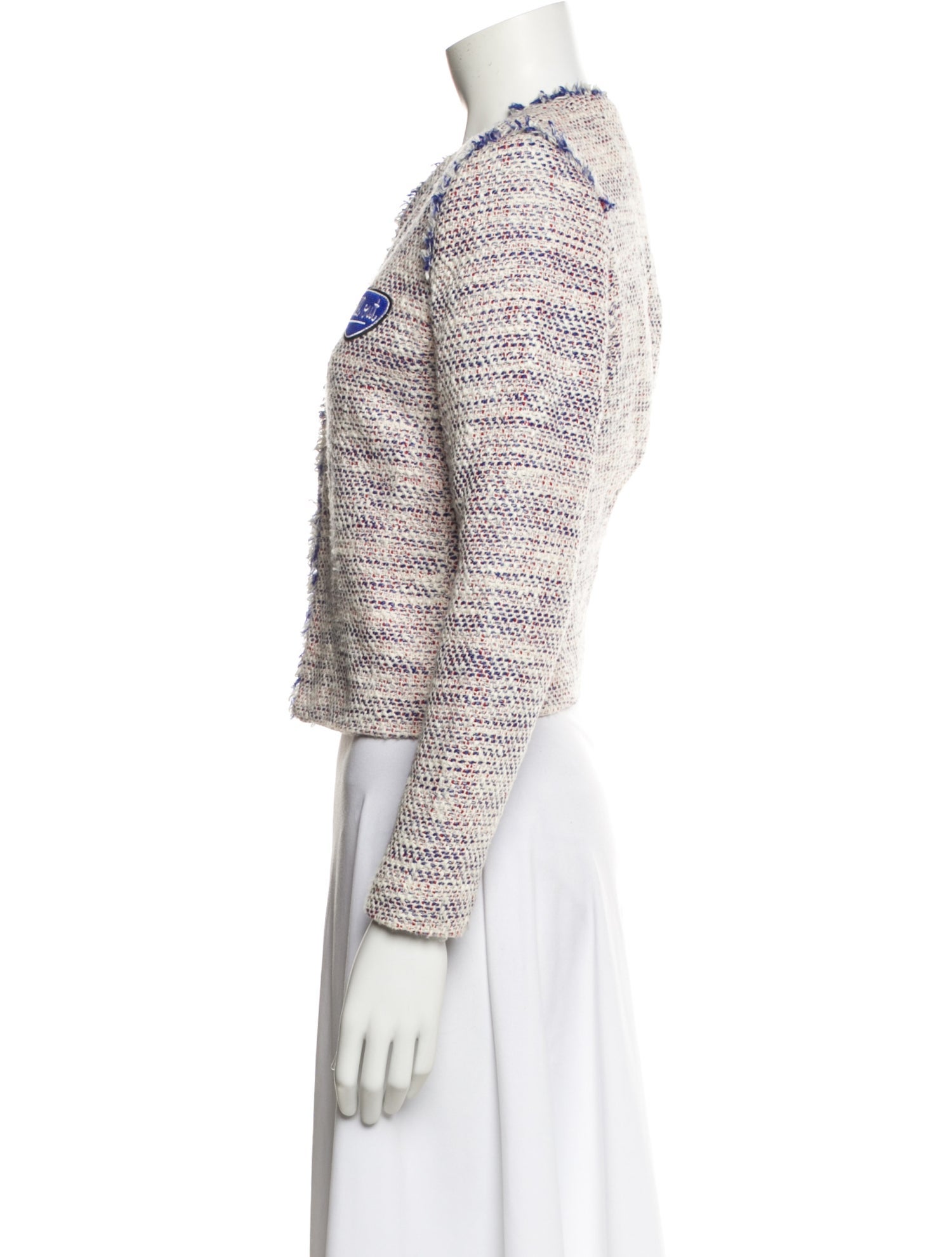 Sandro Tweed Pattern Evening Jacket