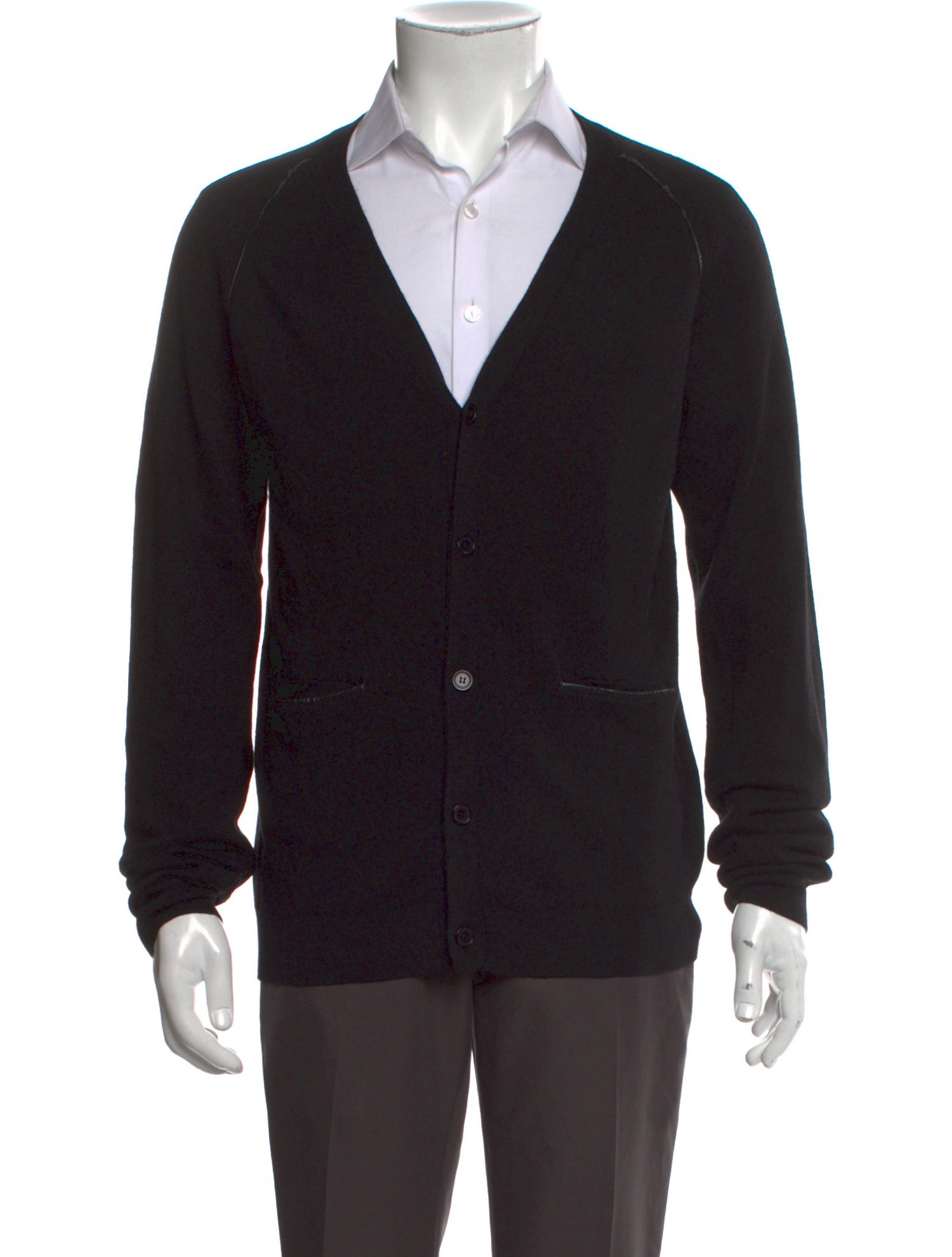 Sandro Merino Wool V-Neck Cardigan