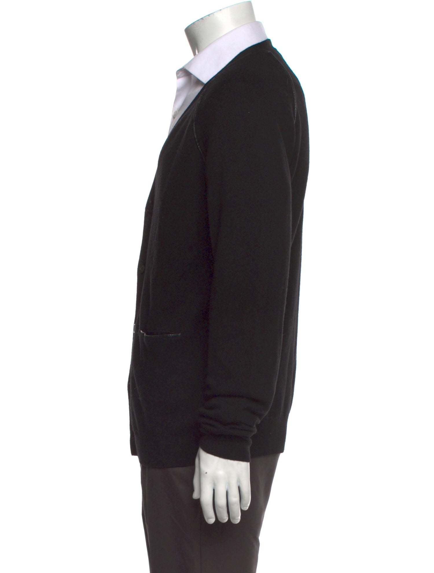Sandro Merino Wool V-Neck Cardigan