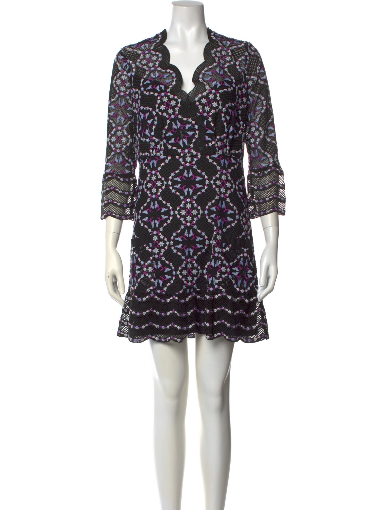 Sandro Printed Mini Dress