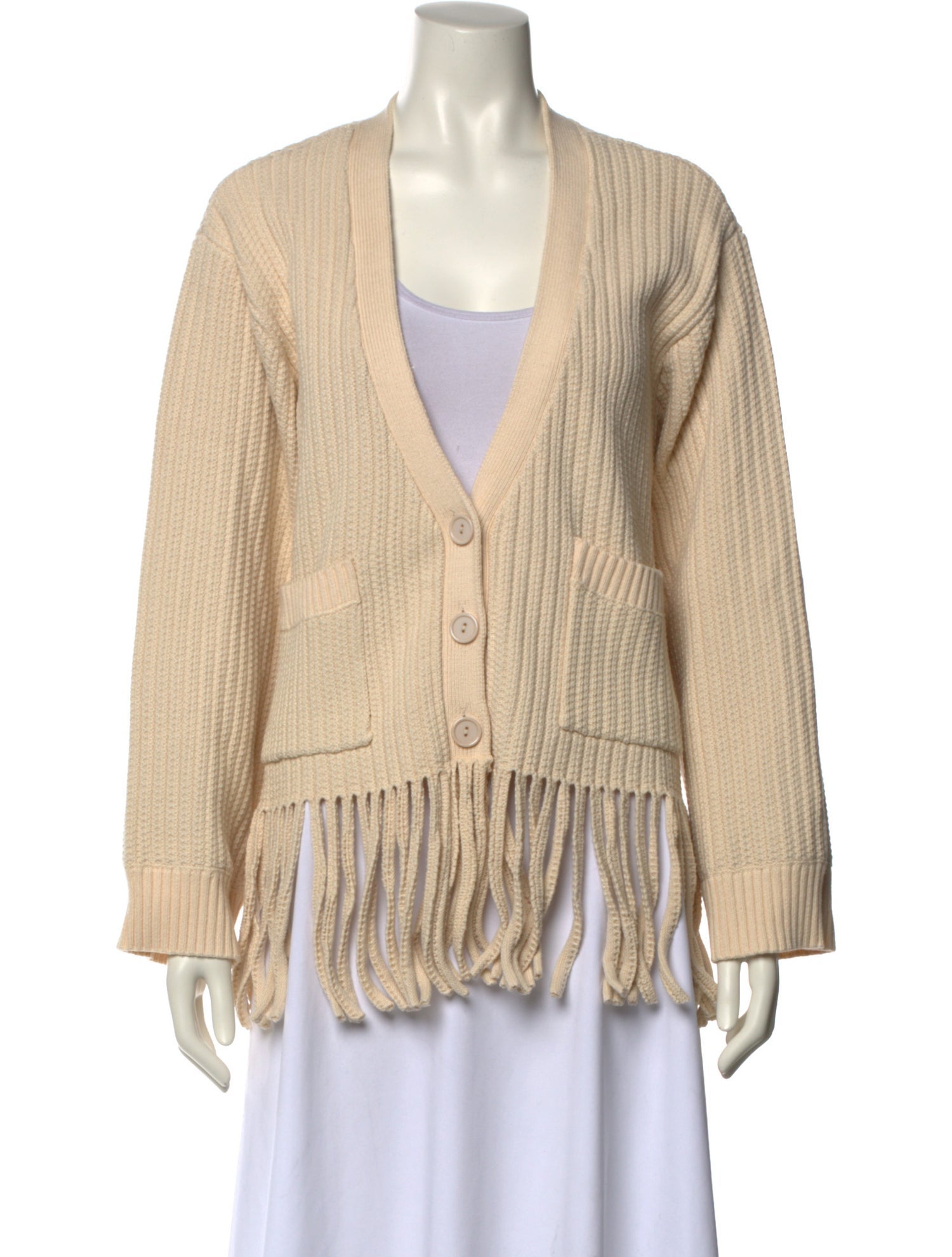 Sandro Striped V-Neck Sweater