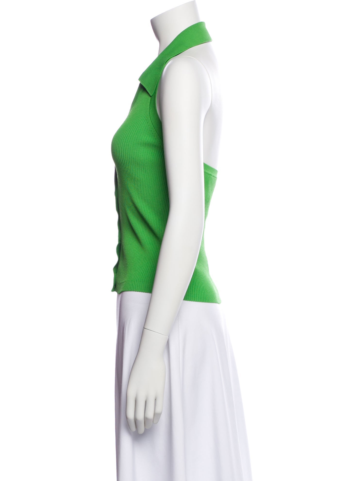 Sandro Halterneck Sleeveless Crop Top