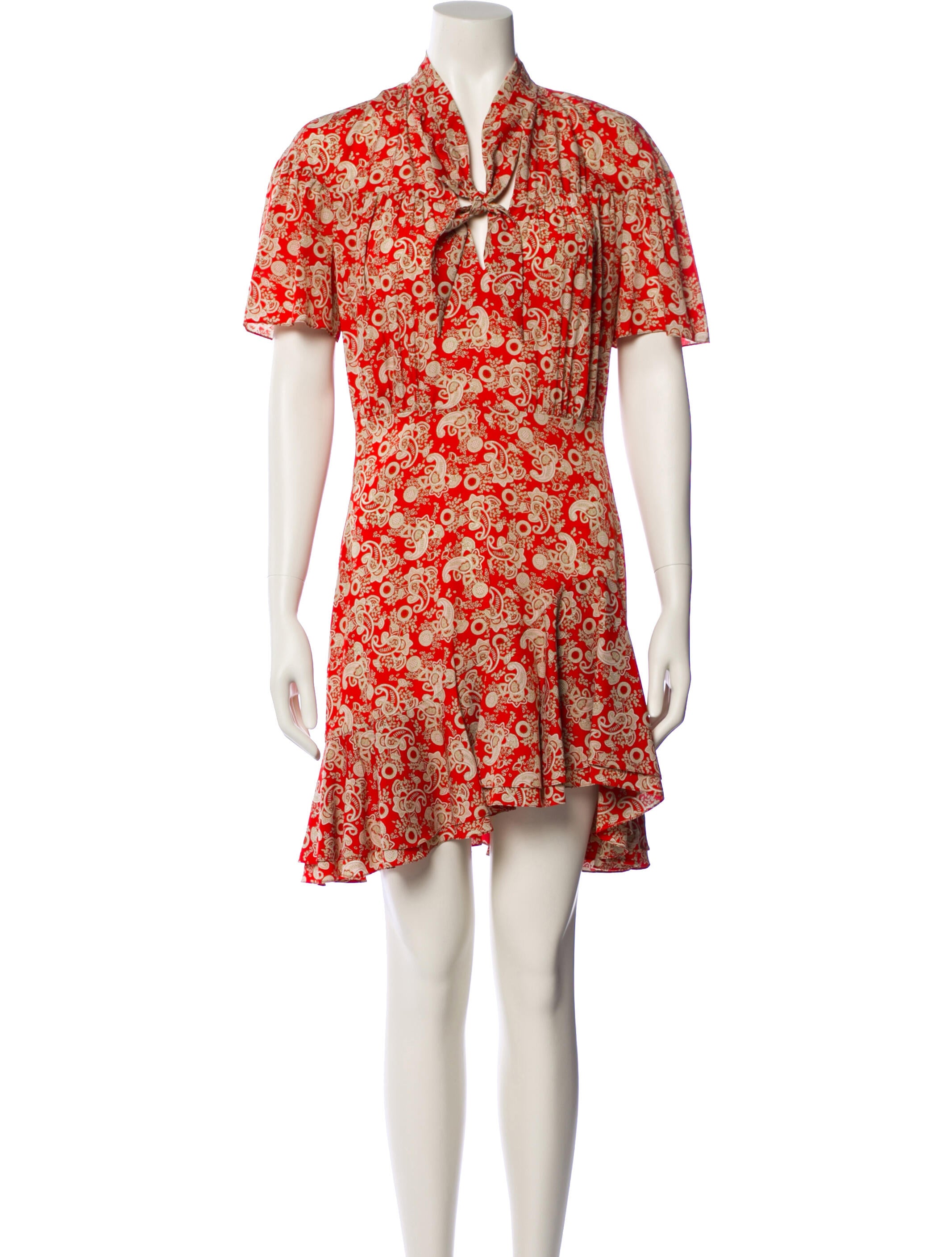 Sandro Floral Print Mini Dress