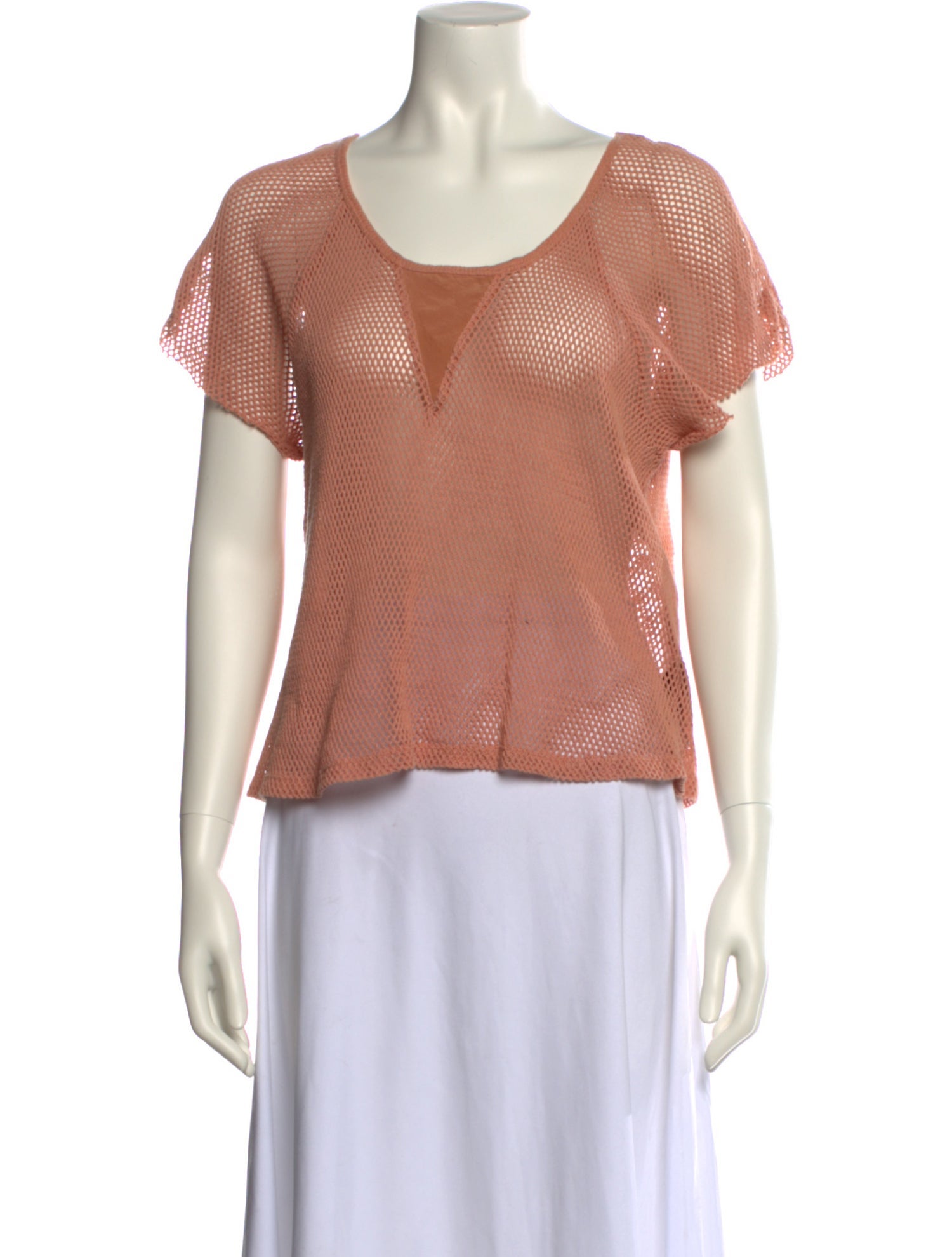 Sandro Scoop Neck Short Sleeve Top