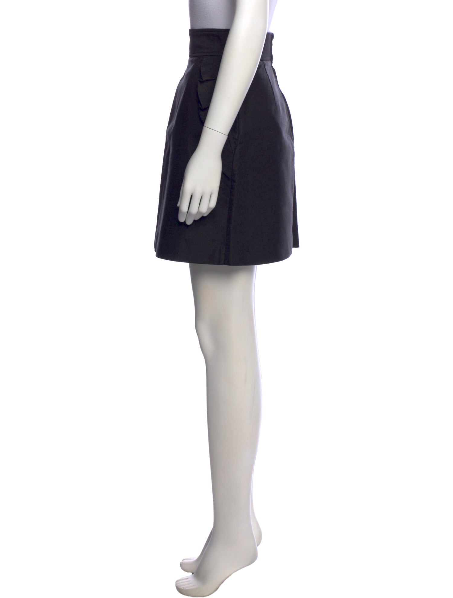 Sandro Ruffle Embellishment Mini Skirt