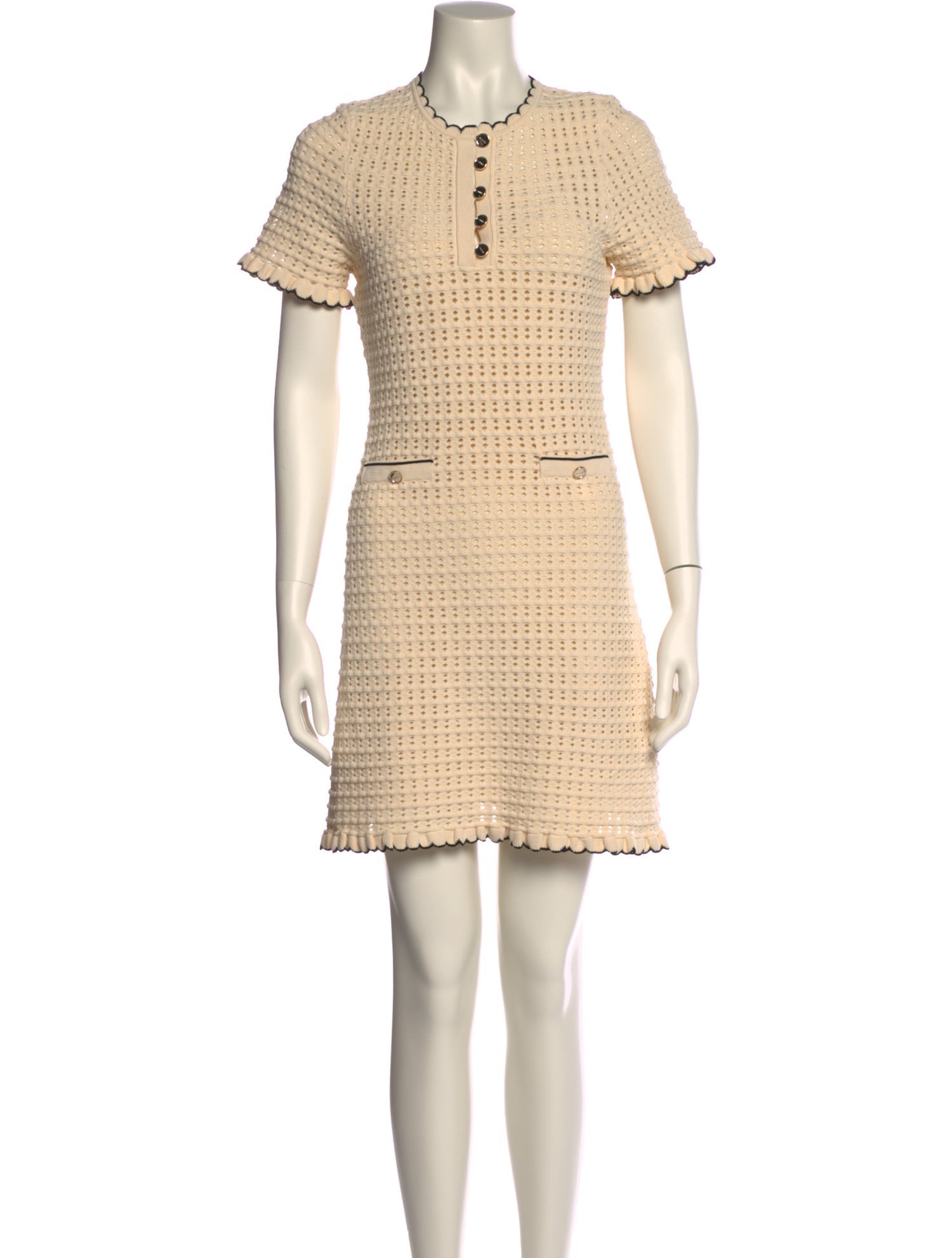 Sandro Crew Neck Mini Dress