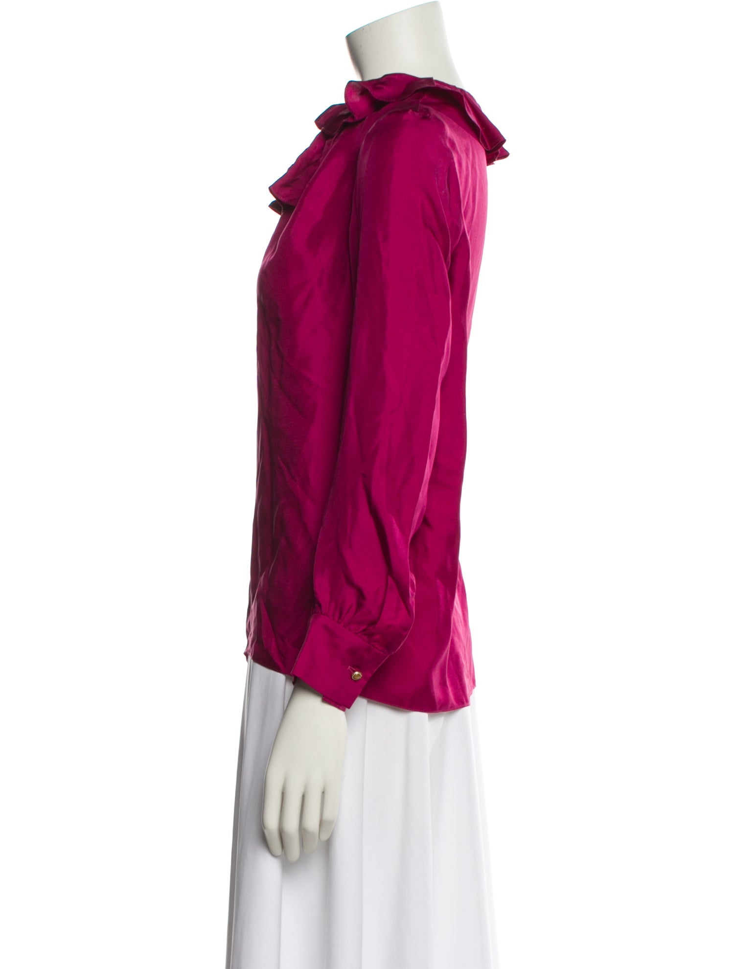 Sandro Silk Crew Neck Blouse