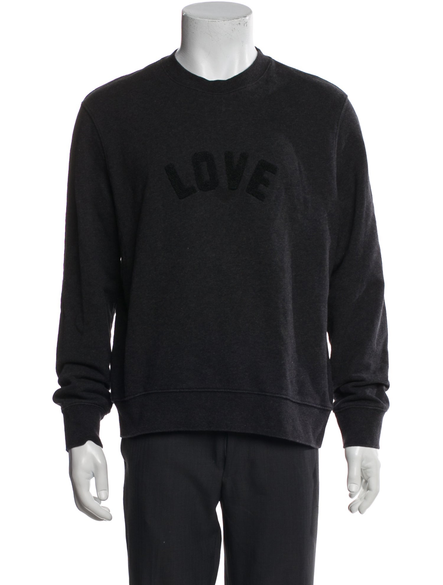 Sandro Crew Neck Long Sleeve Sweatshirt