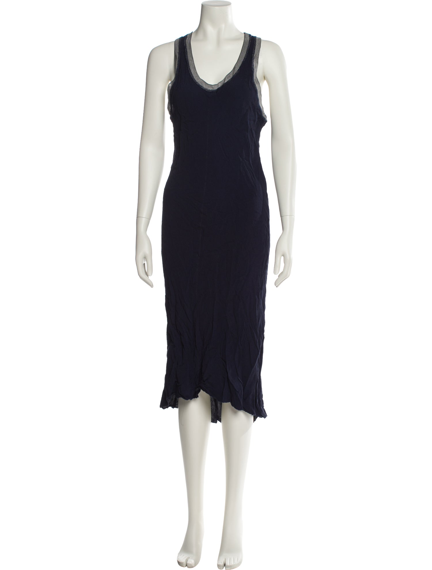 Sandro Scoop Neck Long Dress