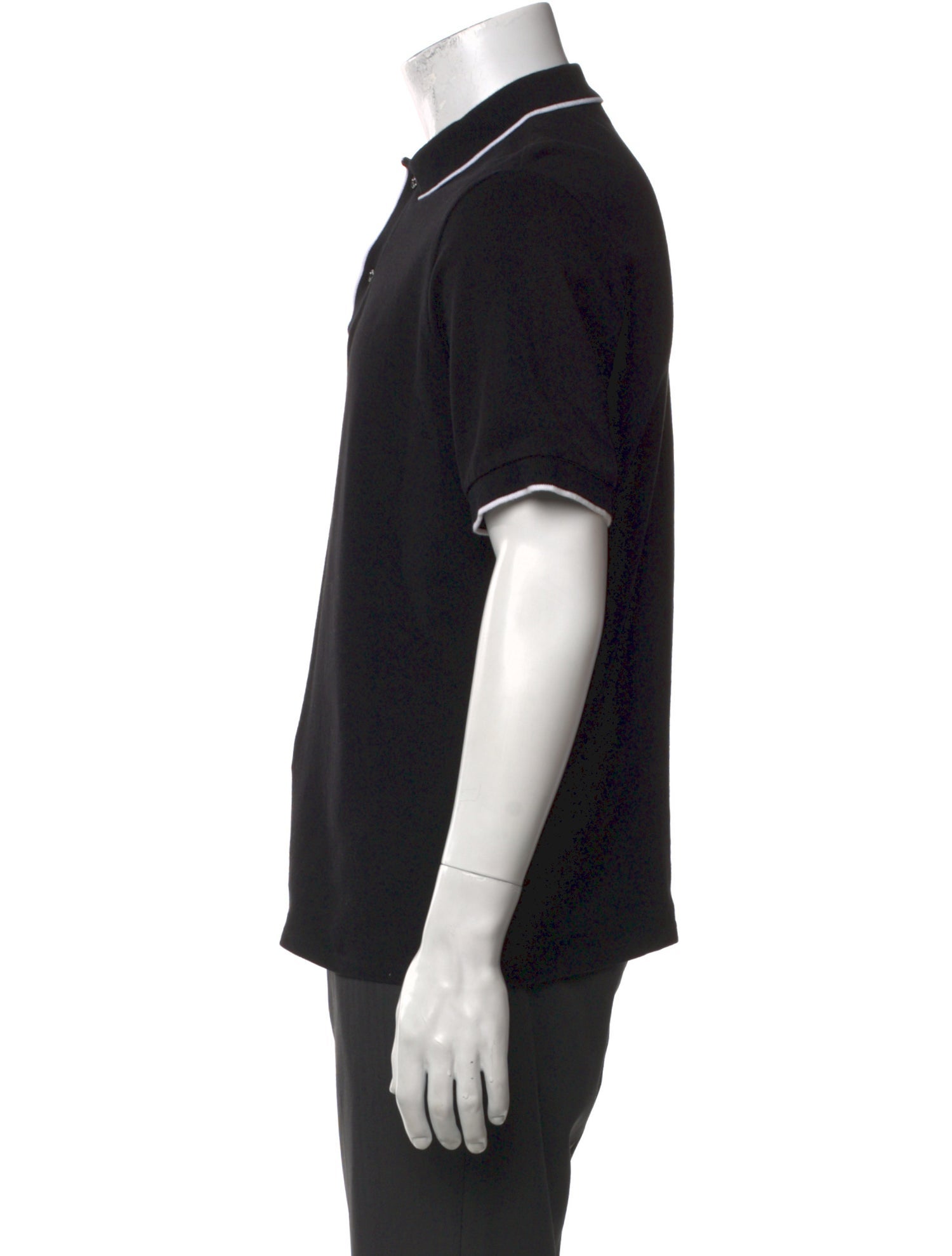 Sandro Collar Short Sleeve Polo Shirt