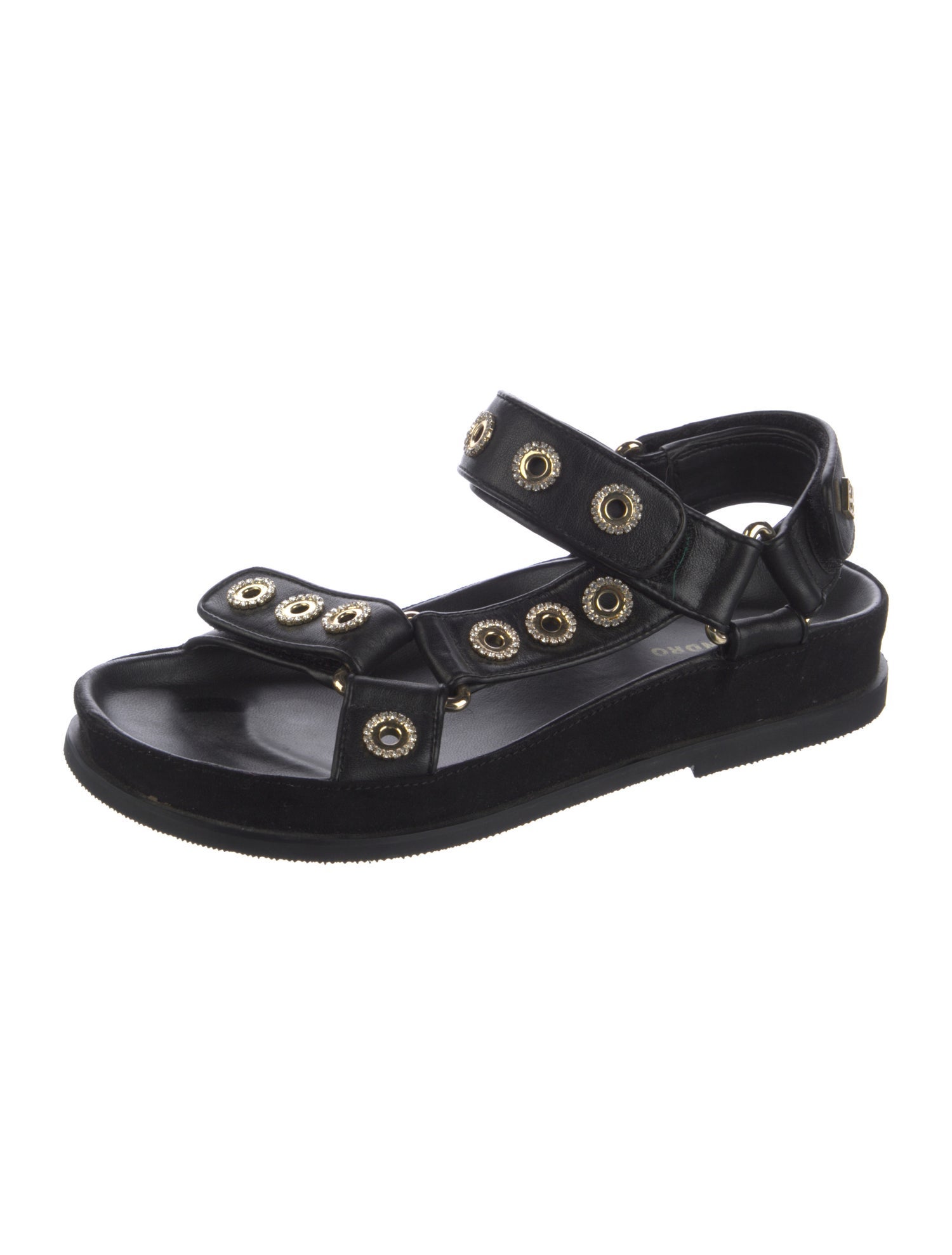 Sandro Leather Slingback Sandals