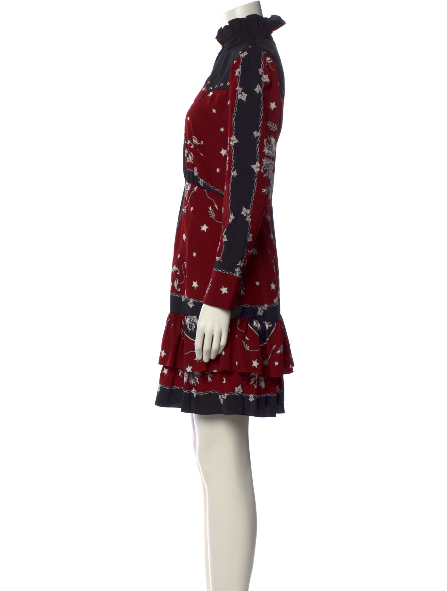 Sandro Printed Mini Dress