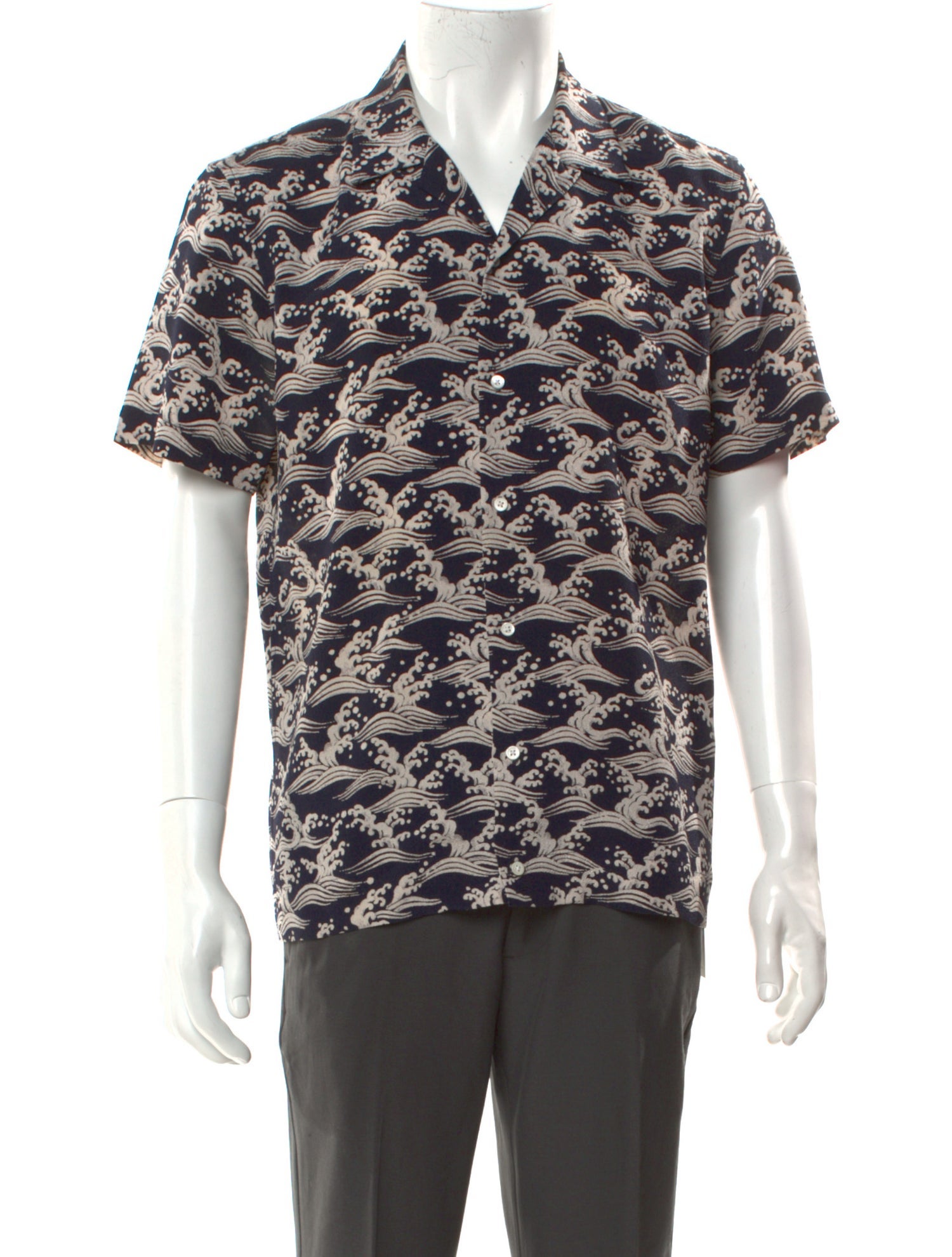 Sandro Printed Short Sleeve Shirt