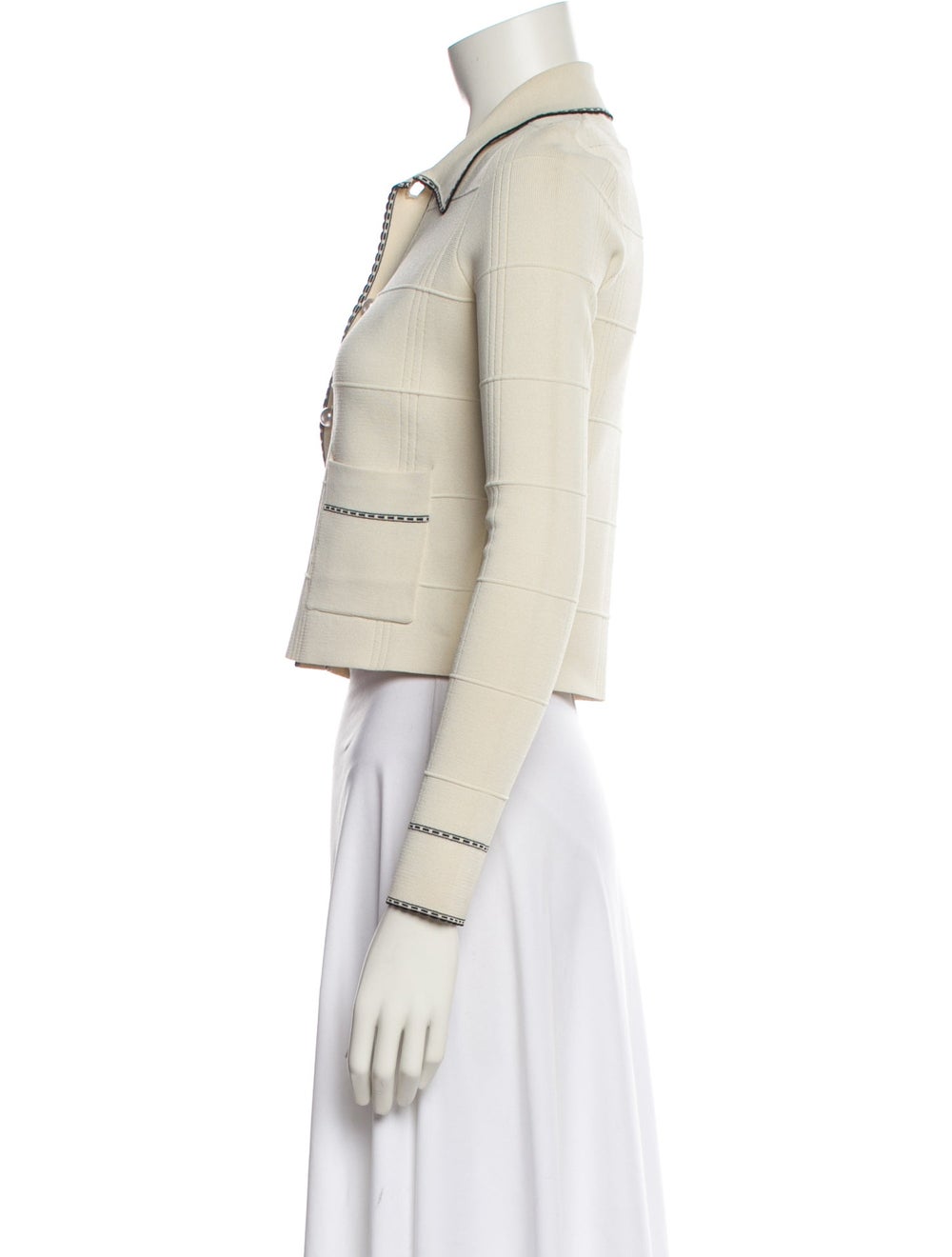 Sandro Jacket Neutrals Pointed Collar Patch Pocke… - image 2