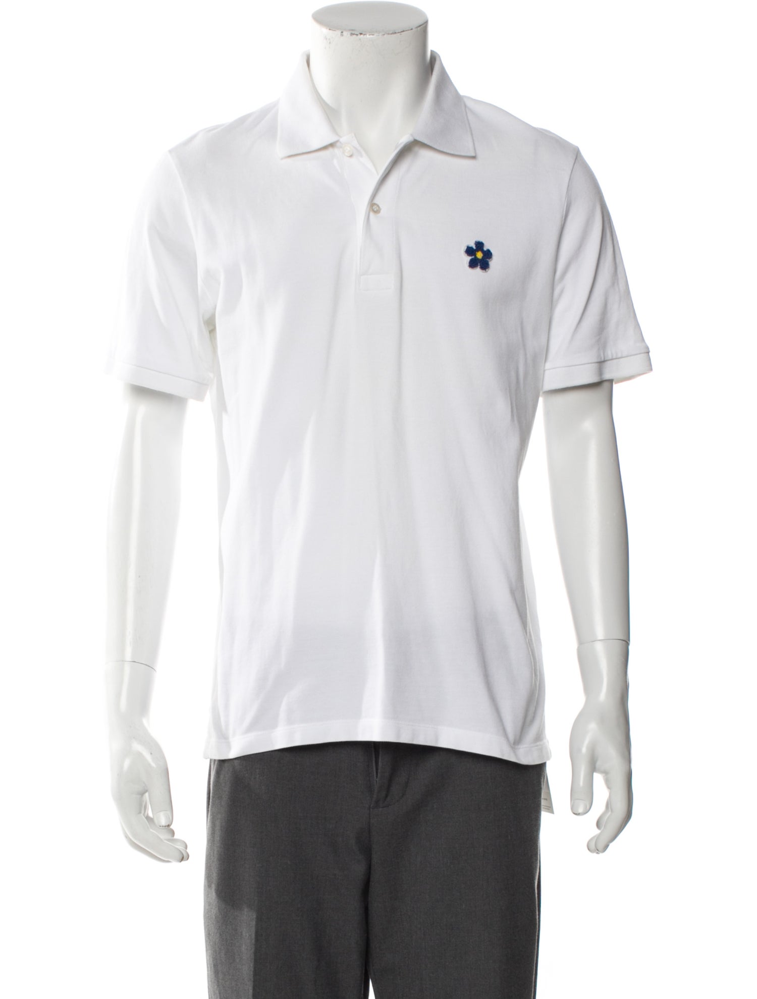 Sandro V-Neck Short Sleeve Polo Shirt