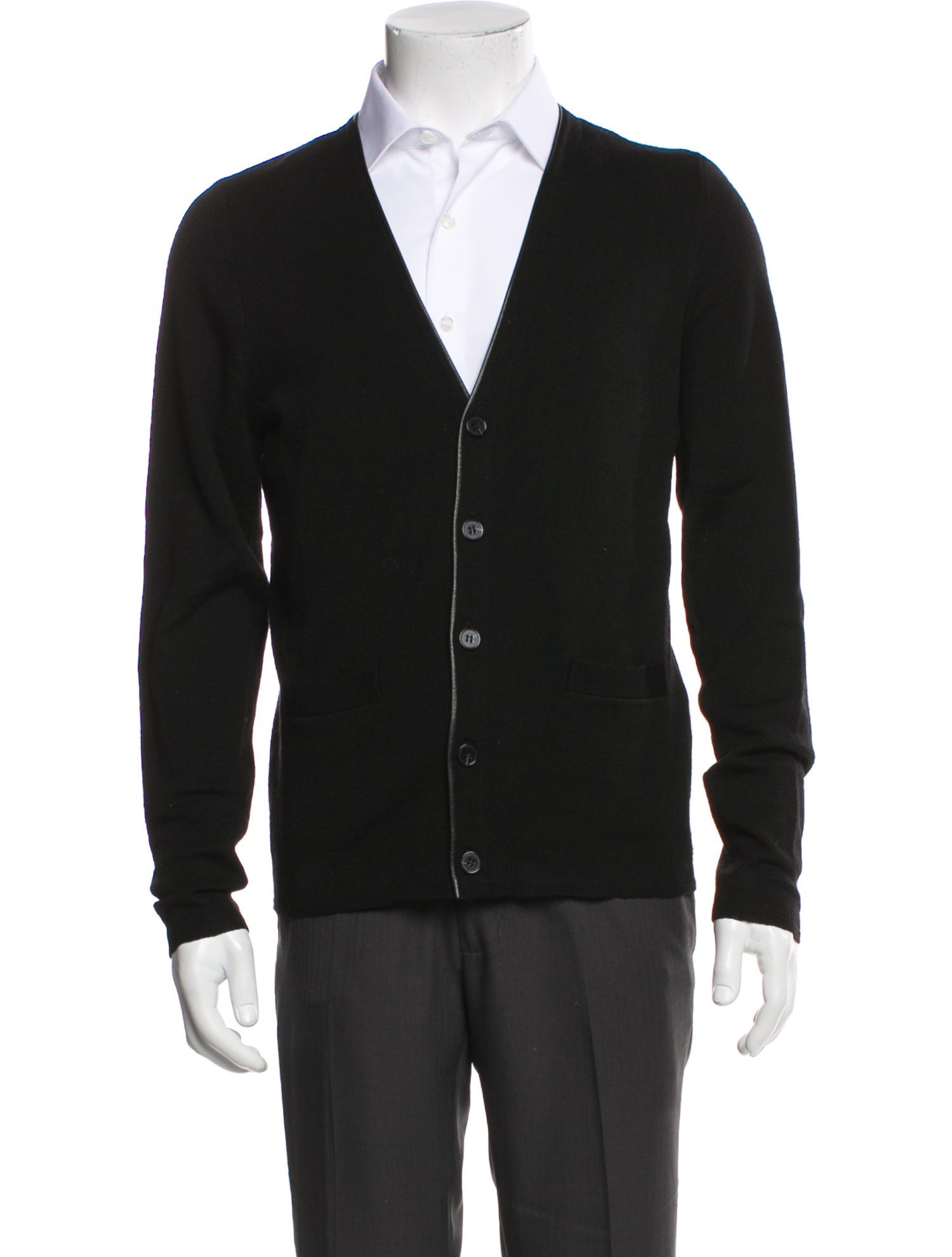 Sandro Wool V-Neck Cardigan