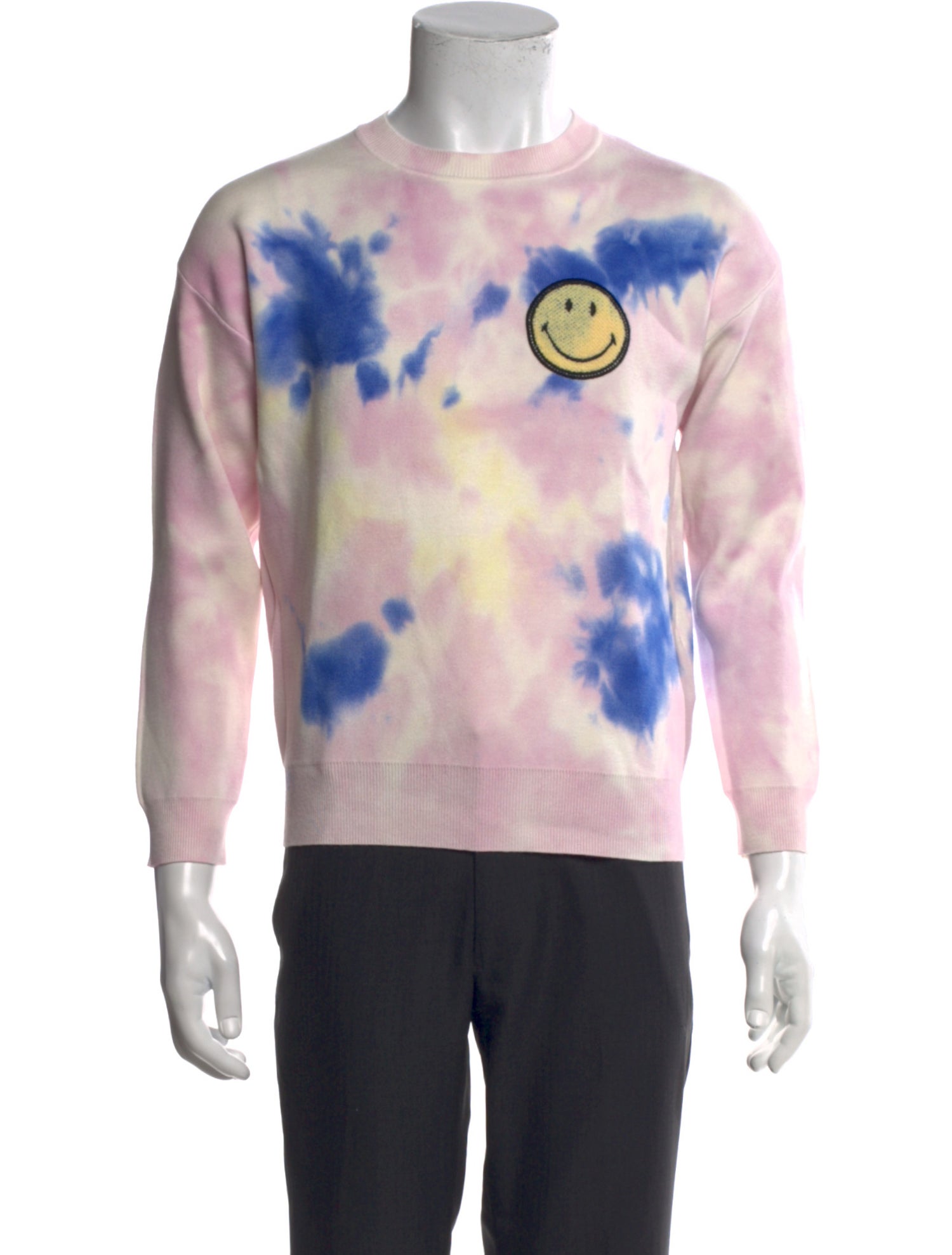 Sandro Tie-Dye Print Crew Neck Pullover
