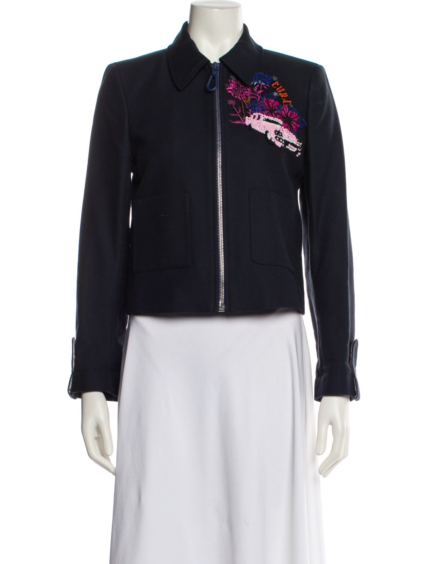 Sandro Graphic Print Jacket