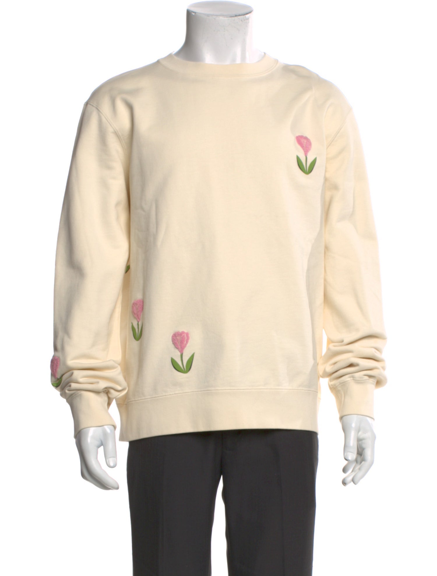Sandro Graphic Print Crew Neck Pullover