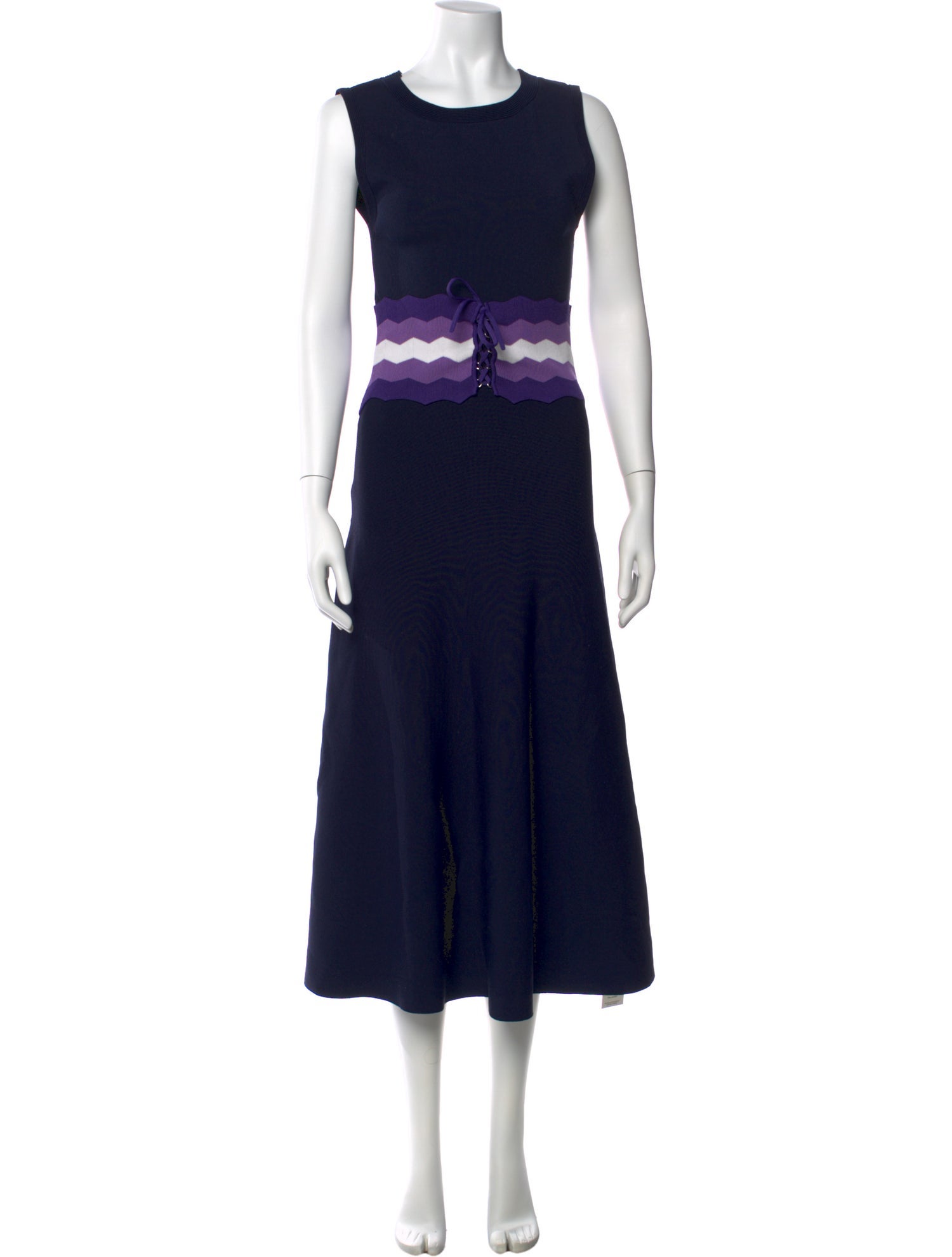 Sandro Crew Neck Long Dress