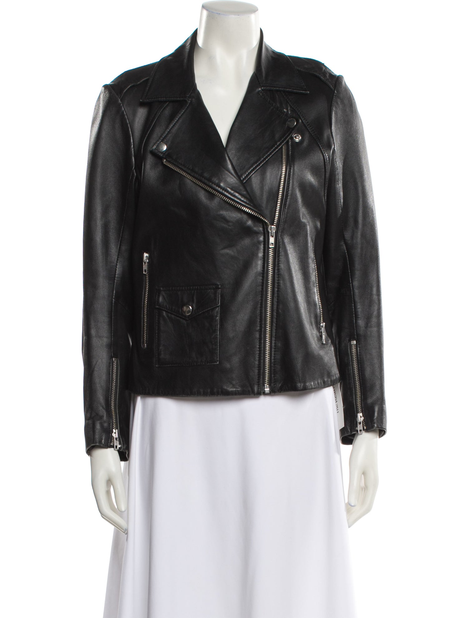 Sandro Leather Biker Jacket