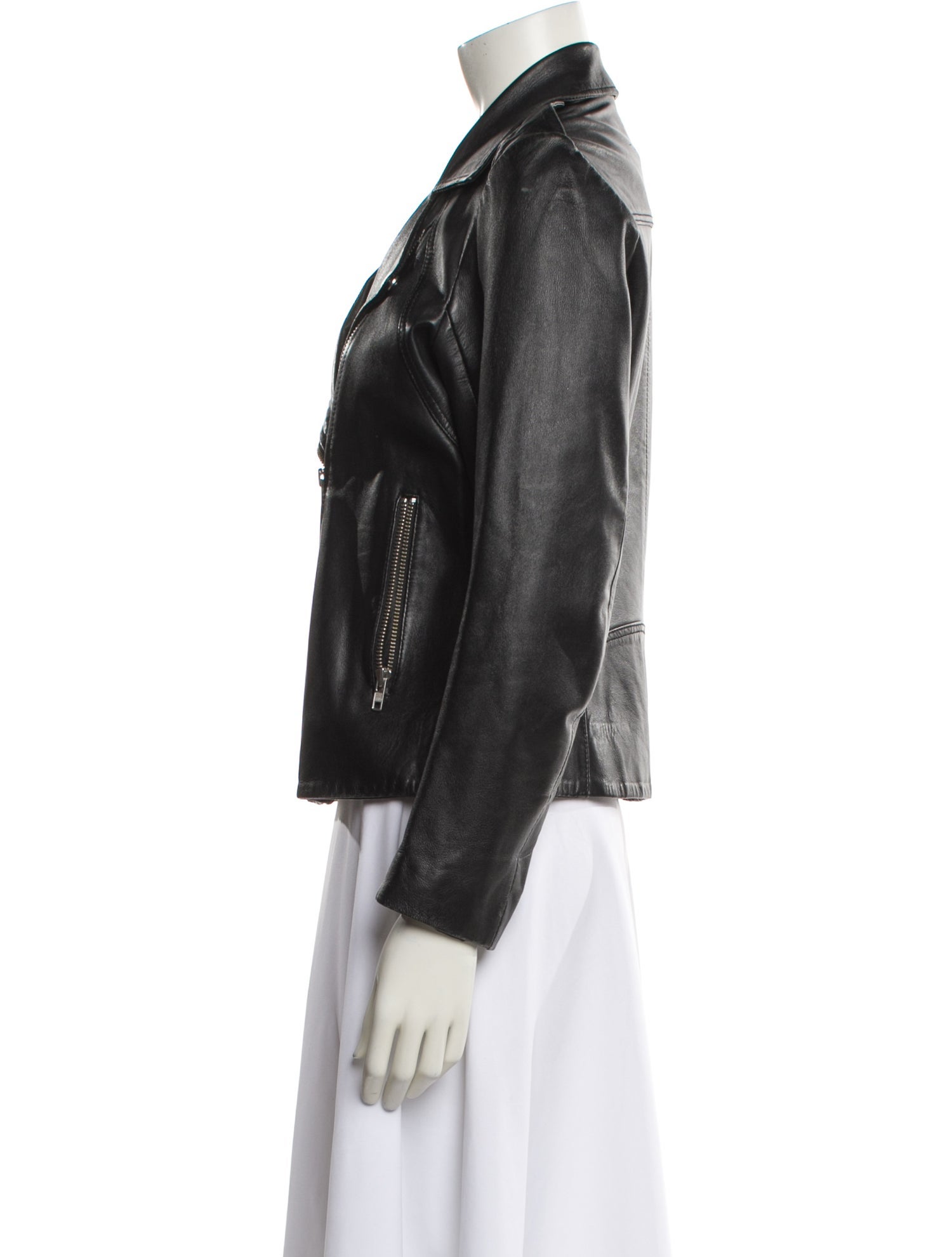 Sandro Leather Biker Jacket