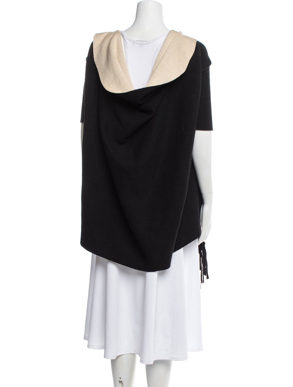 Sandro Colorblock Pattern Open Front Sweater - image 3