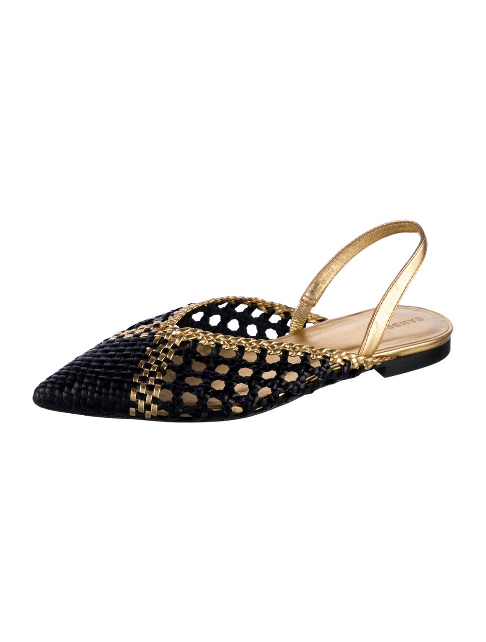 Sandro Leather Colorblock Pattern Slingback Flats - image 2