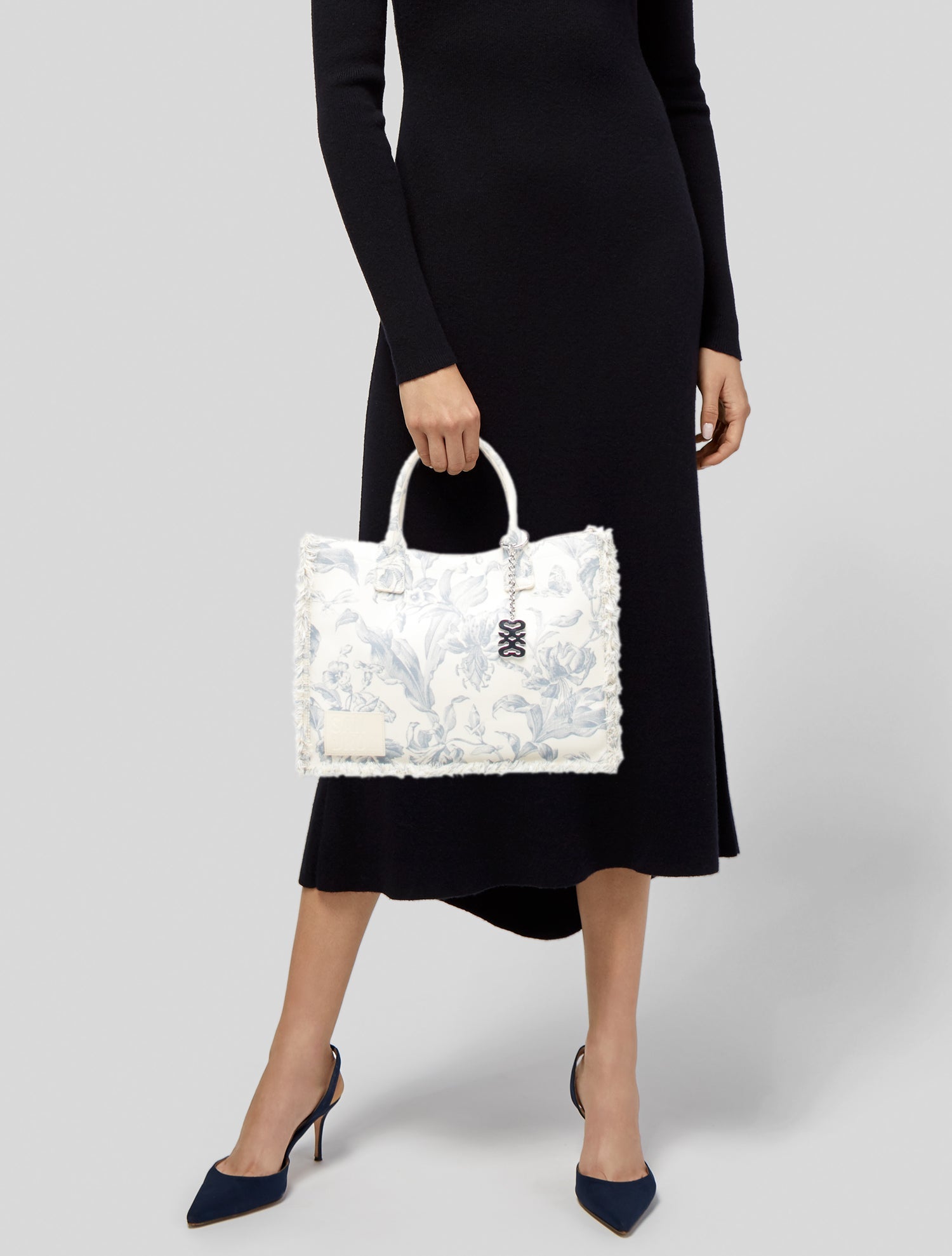 Sandro Canvas Top Handle Bag