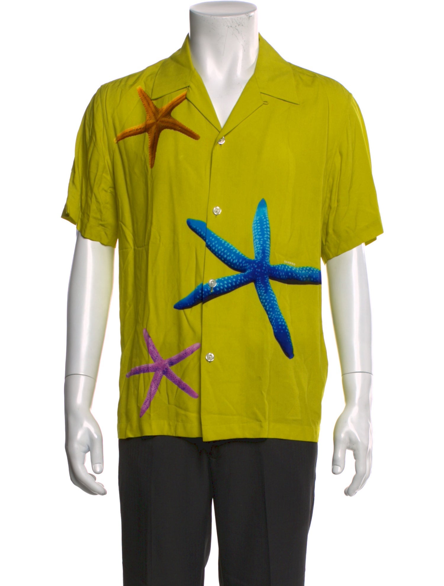 Sandro Printed Short Sleeve Shirt