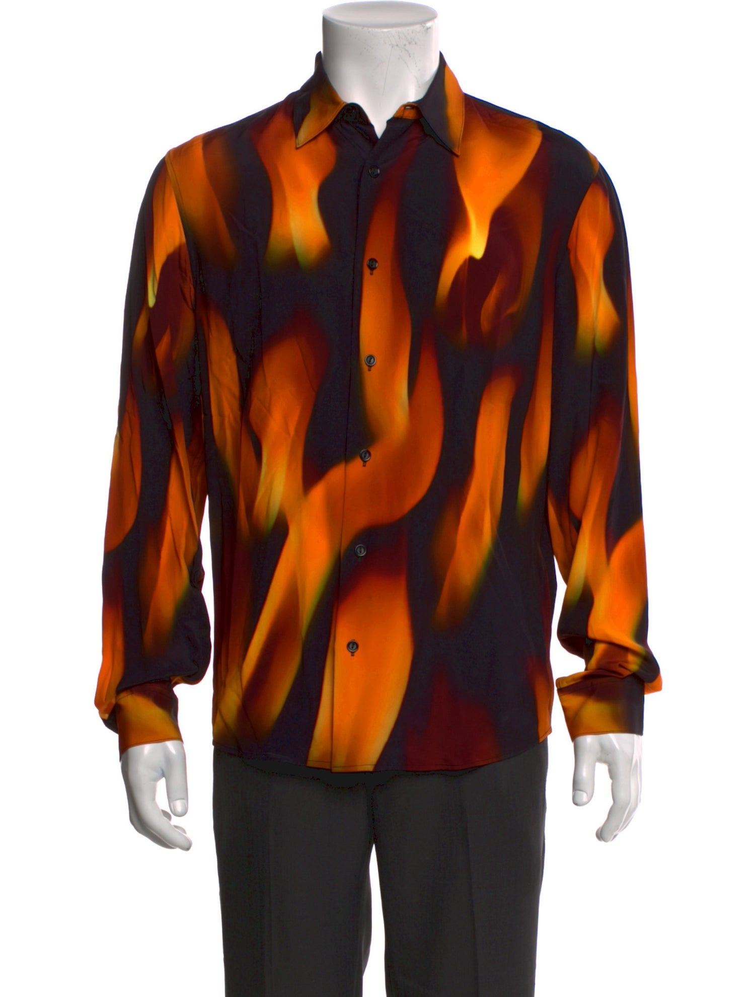 Sandro Printed Long Sleeve Shirt