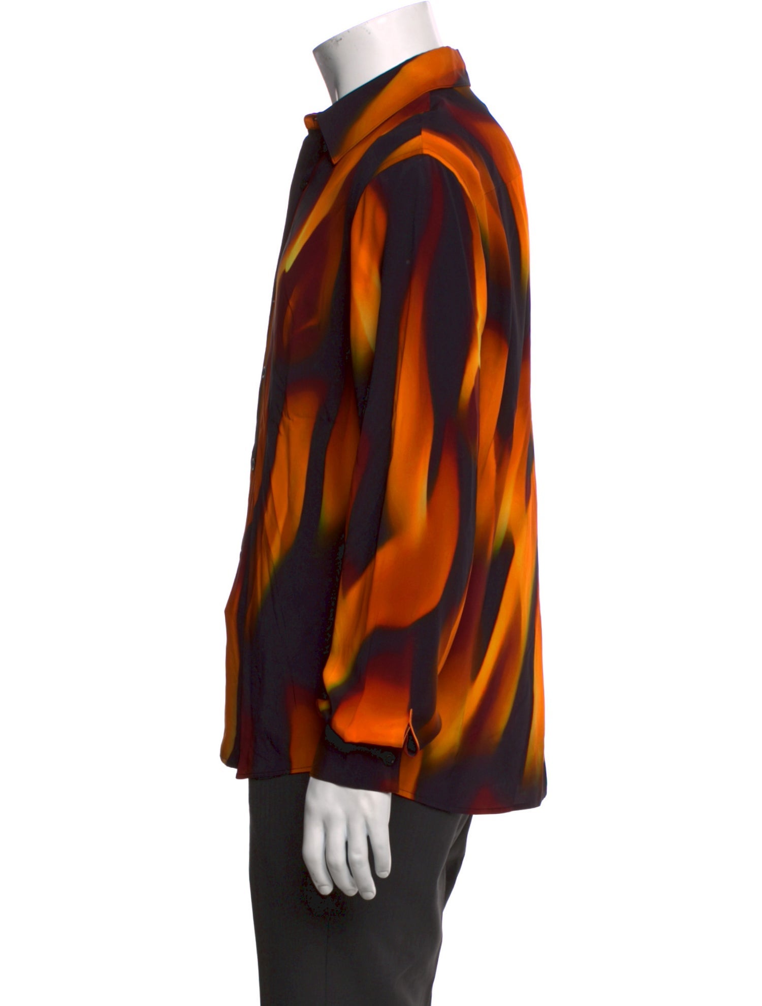 Sandro Printed Long Sleeve Shirt