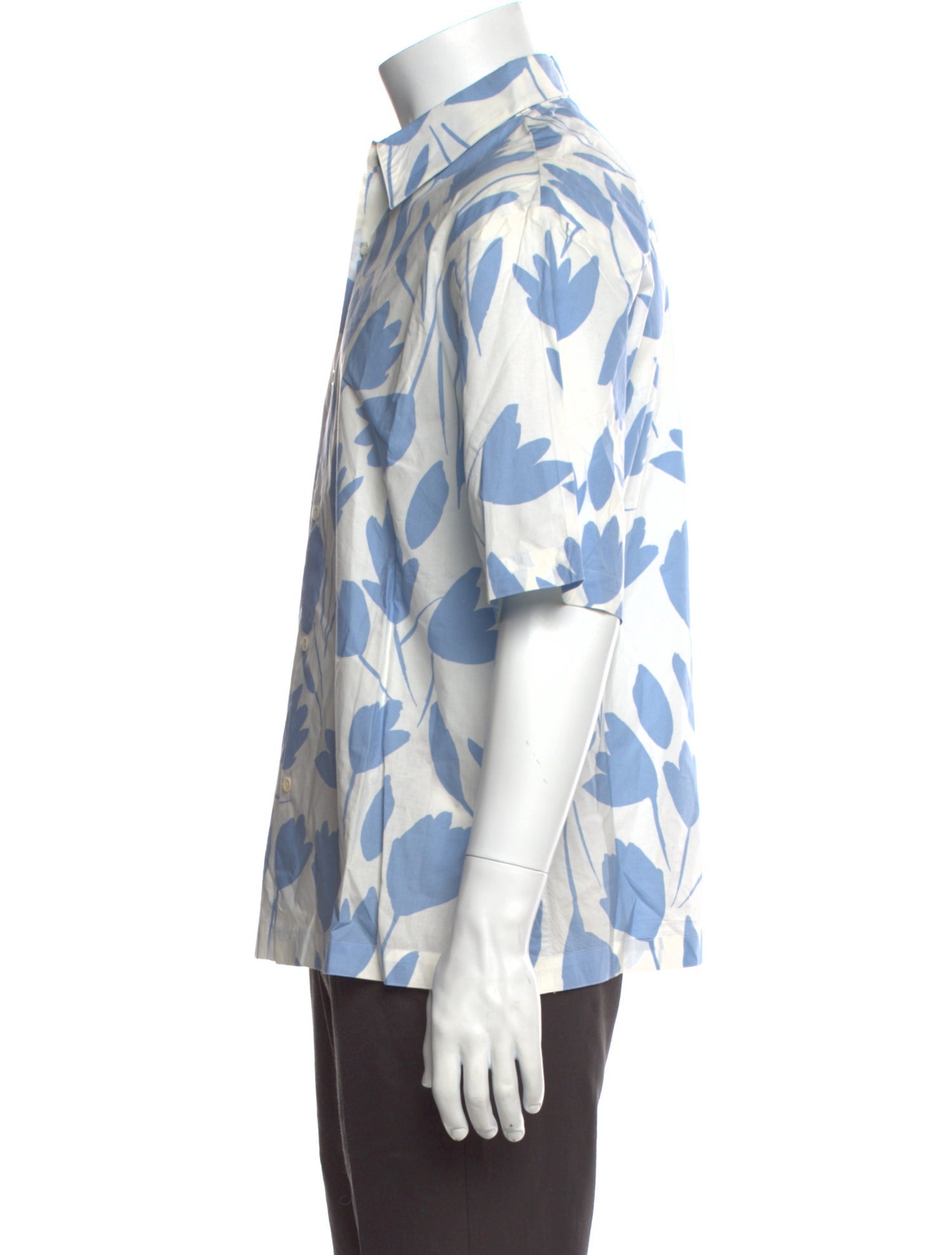 Sandro Floral Print Short Sleeve Shirt