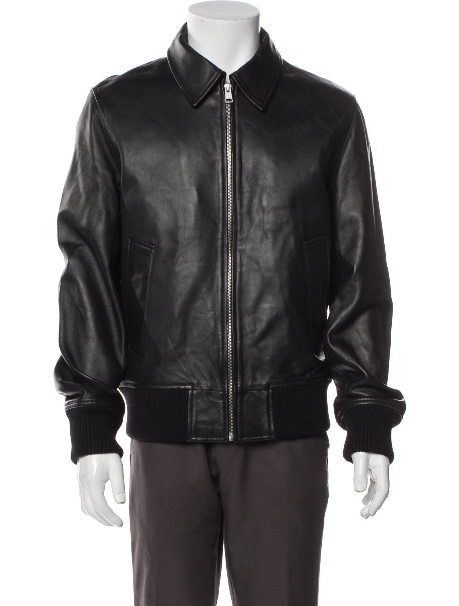 Sandro Leather Bomber Jacket w/ Tags