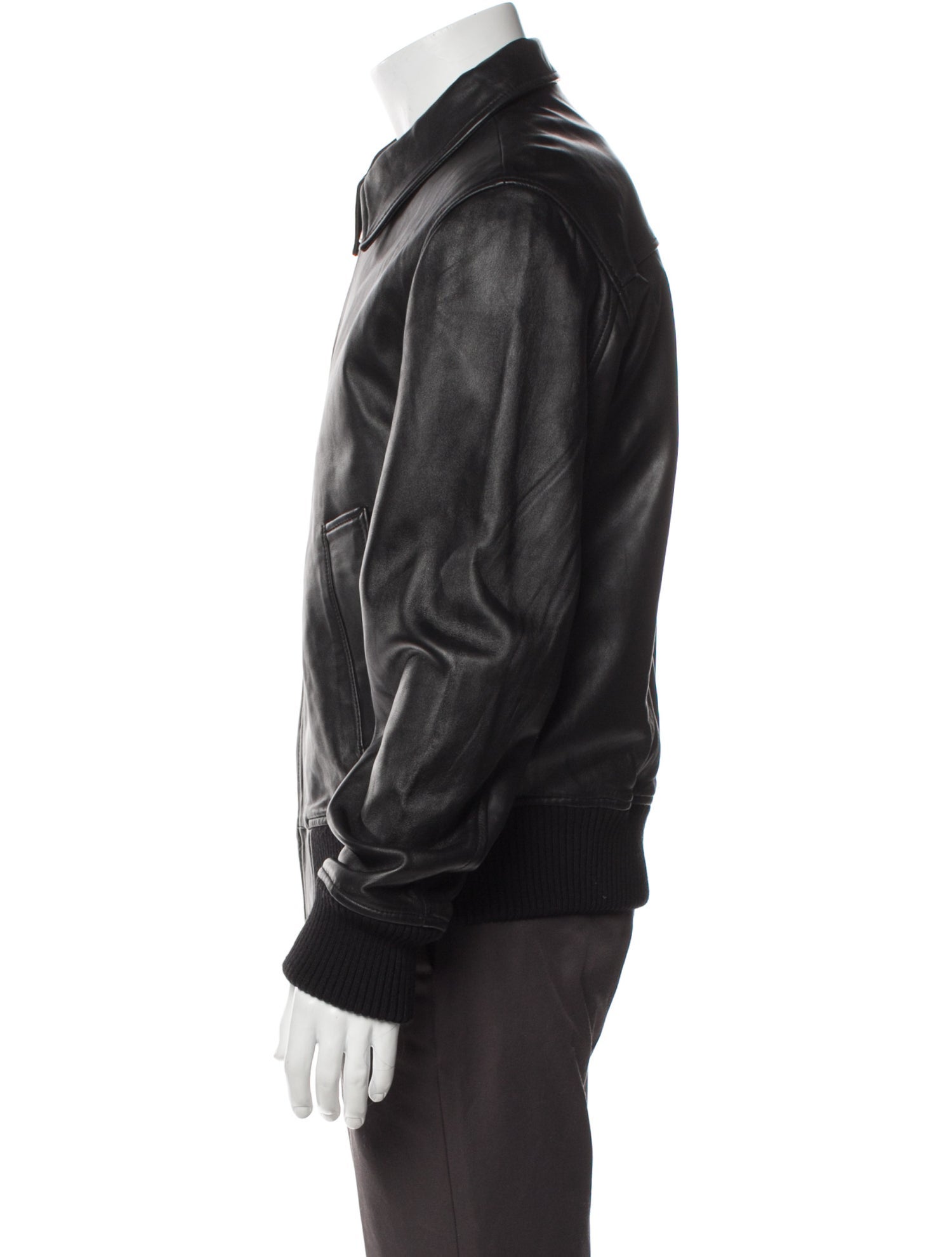 Sandro Leather Bomber Jacket w/ Tags