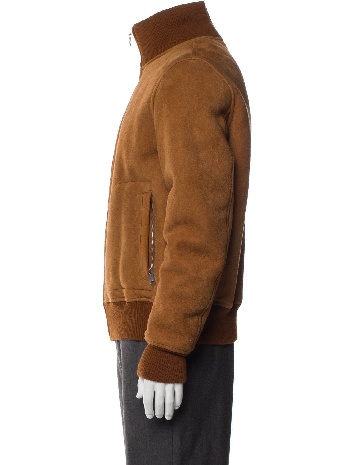 Sandro Shearling Bomber Jacket