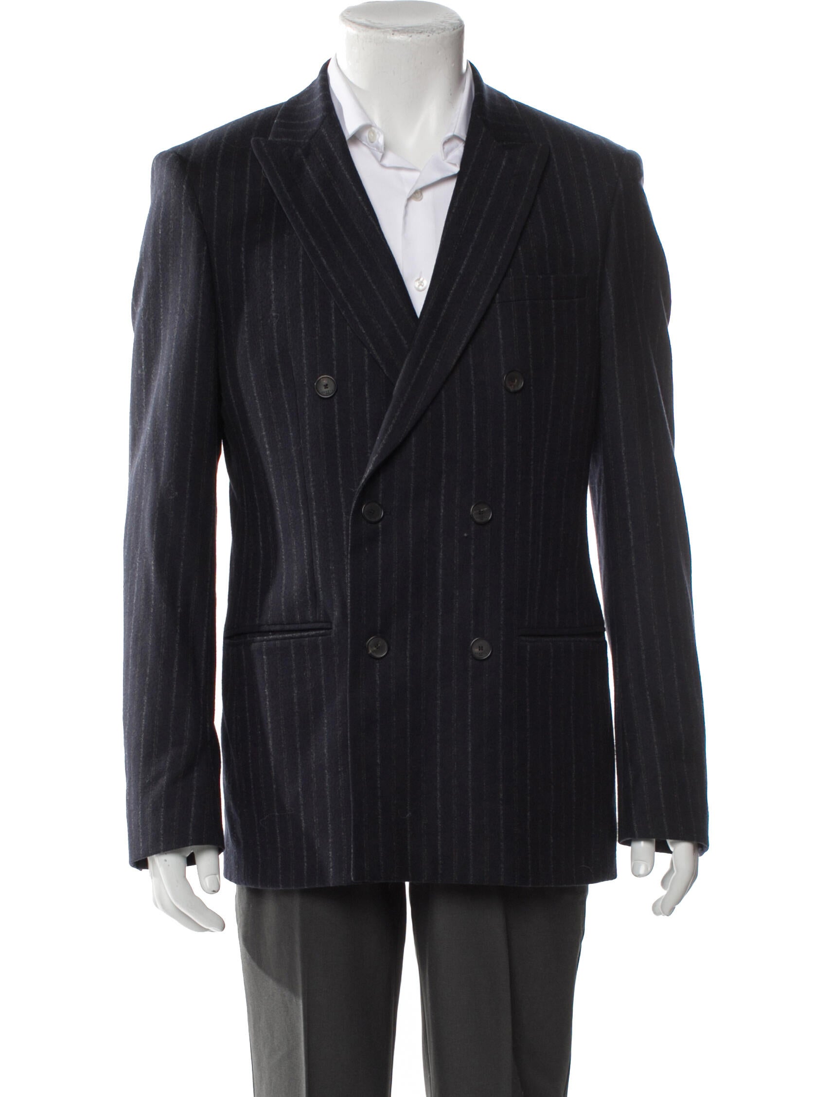 Sandro Virgin Wool Striped Blazer