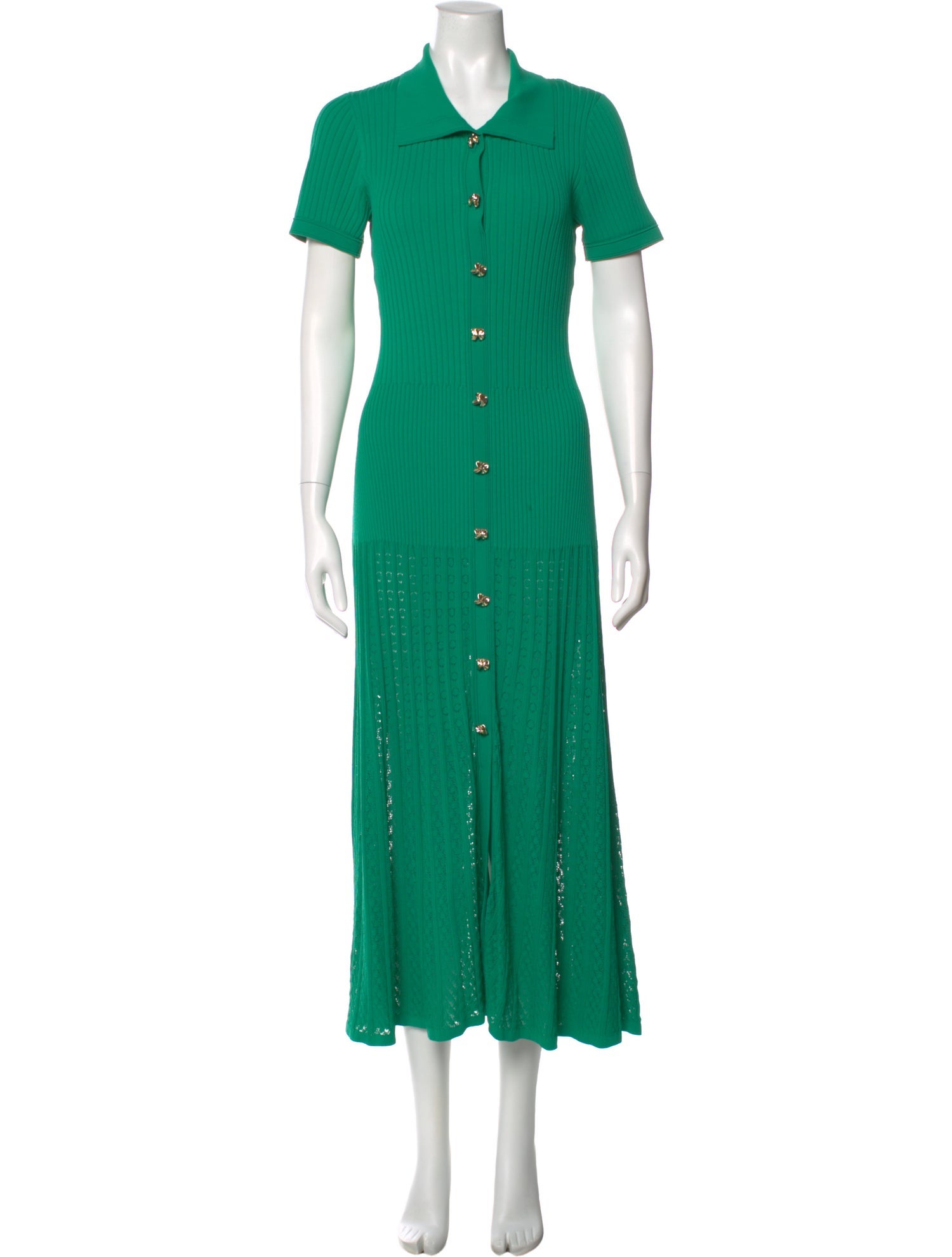 Sandro V-Neck Long Dress