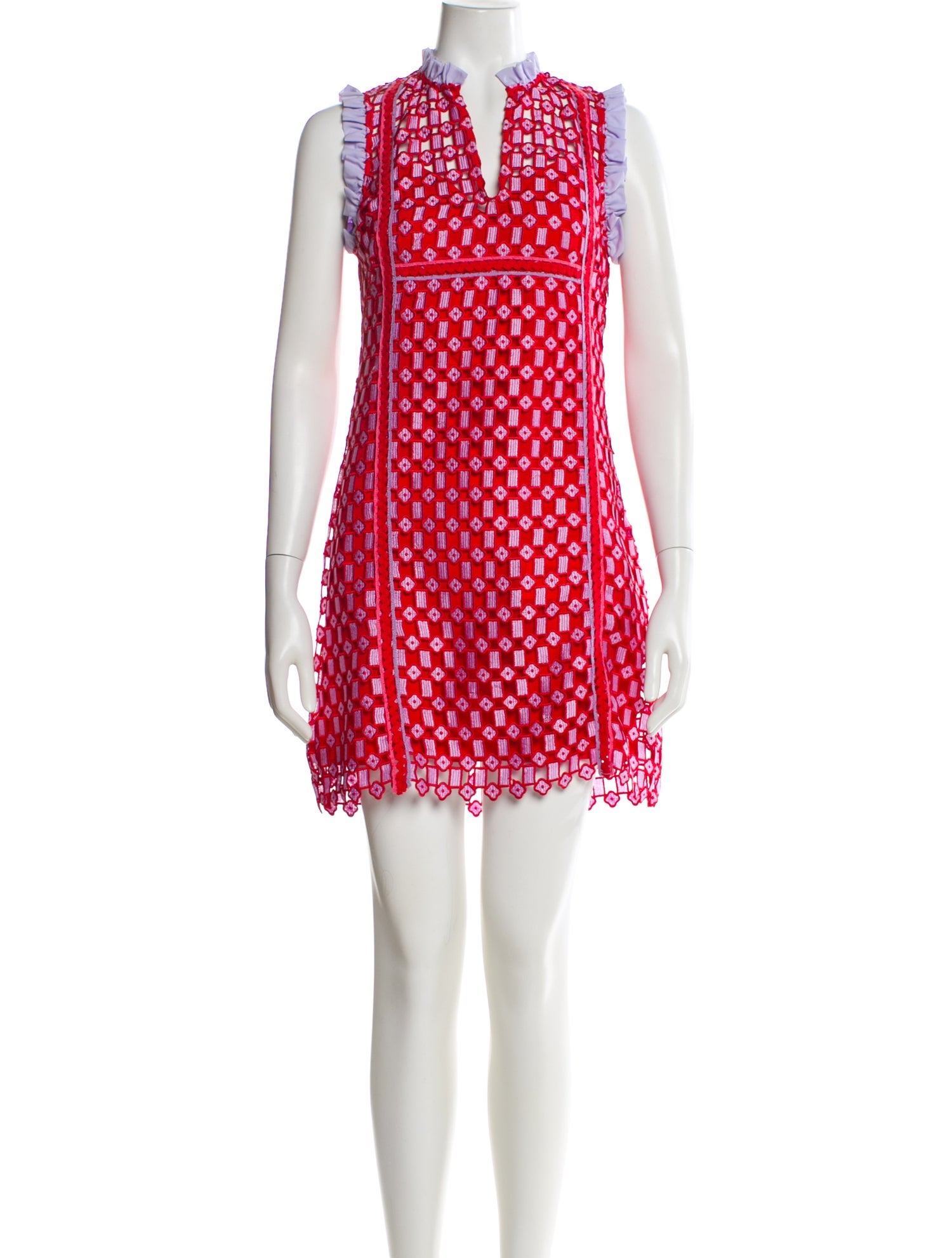 Sandro Printed Mini Dress