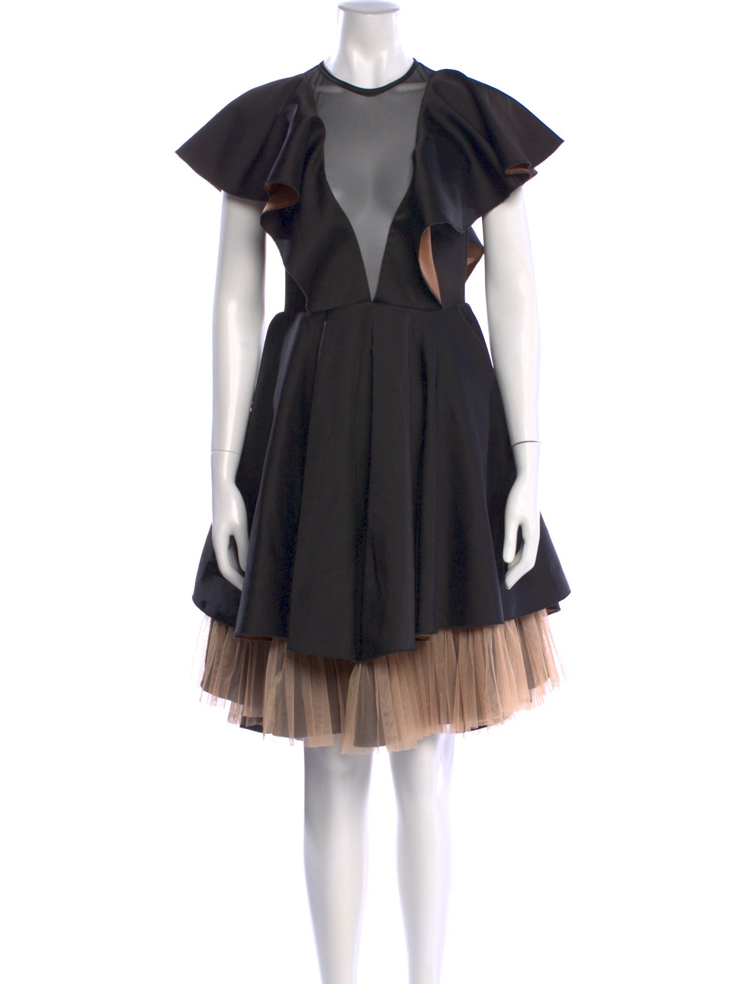 Sandro Crew Neck Knee-Length Dress