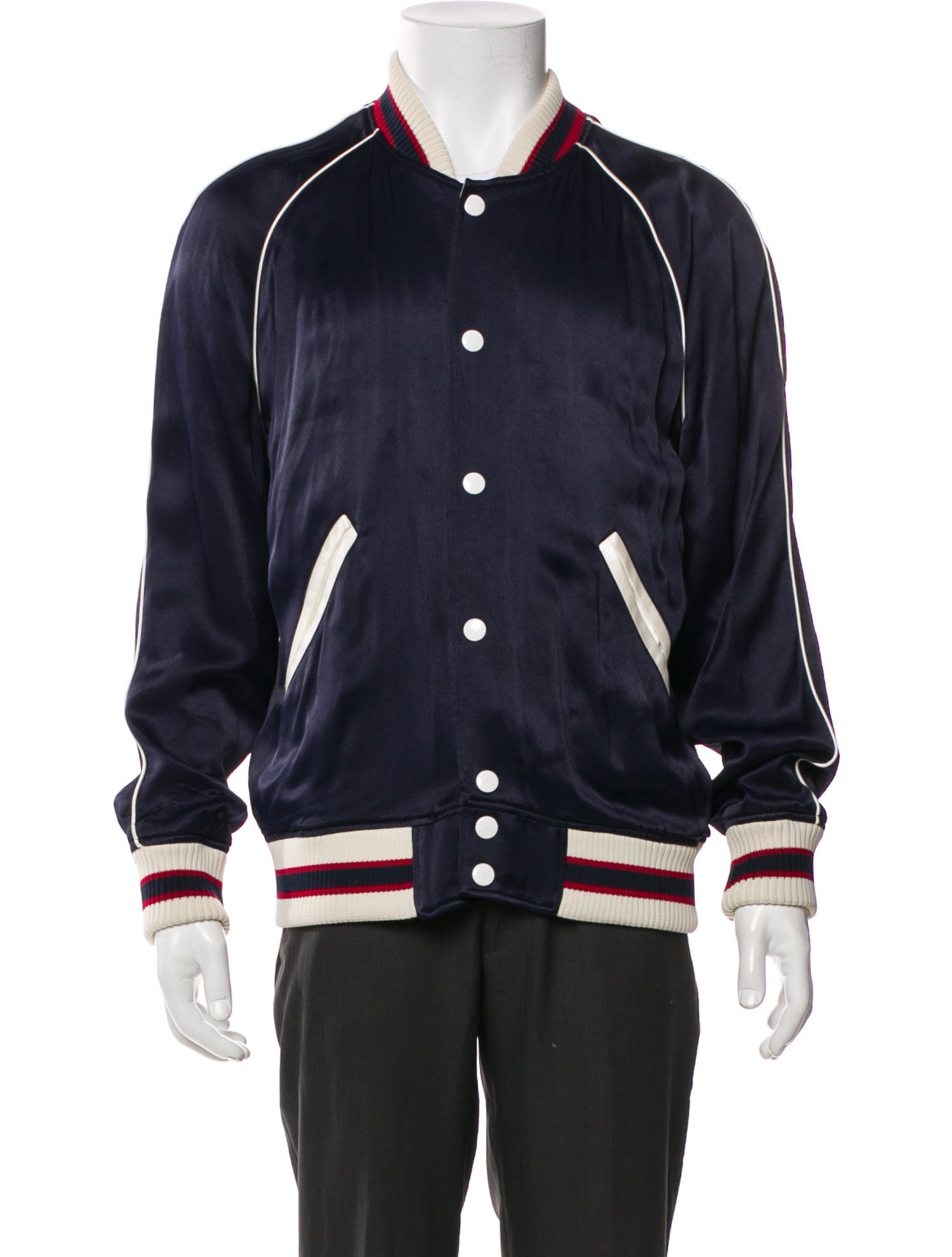 Sandro Striped Bomber Jacket